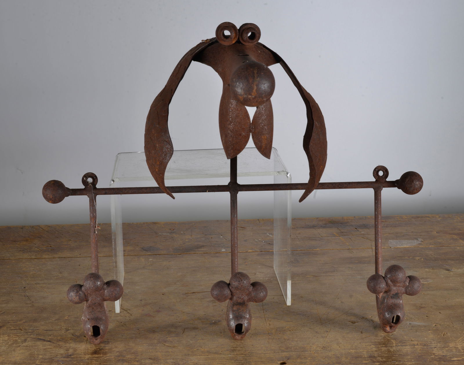 Folk Art Dog Coat Rack (1 of 3)