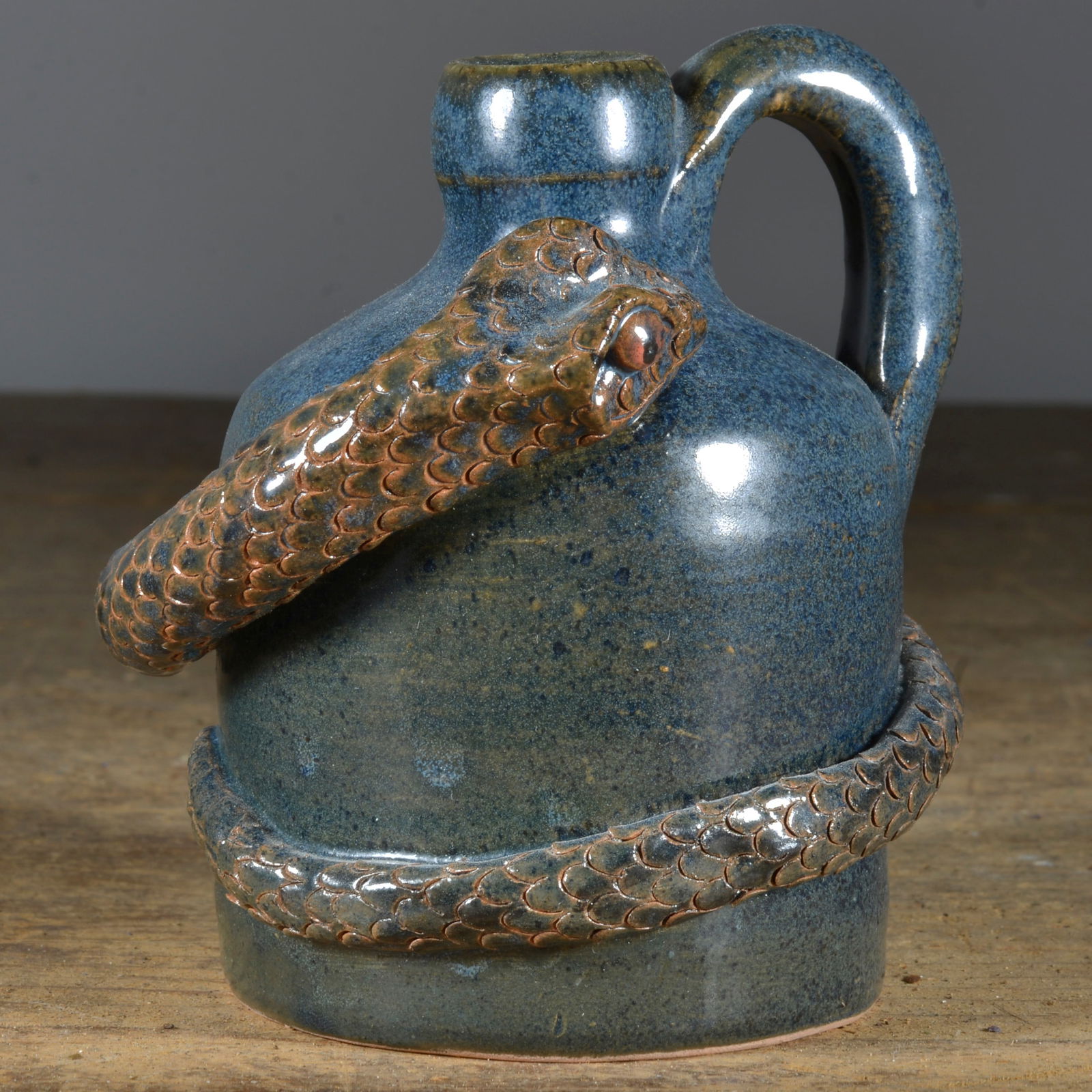 Lyn Craven Miniature Snake Jug (1 of 2)