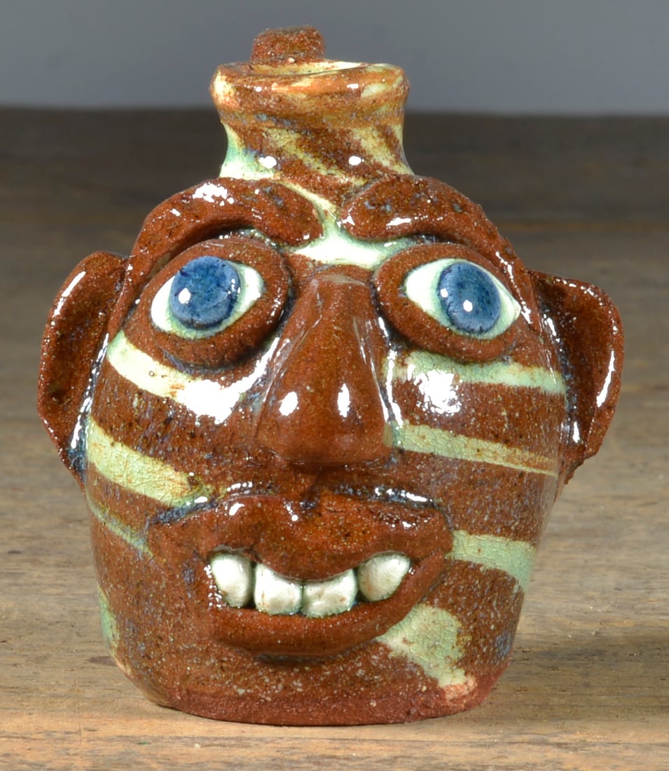 Albert Hodge Swirl Face Jug (1 of 3)