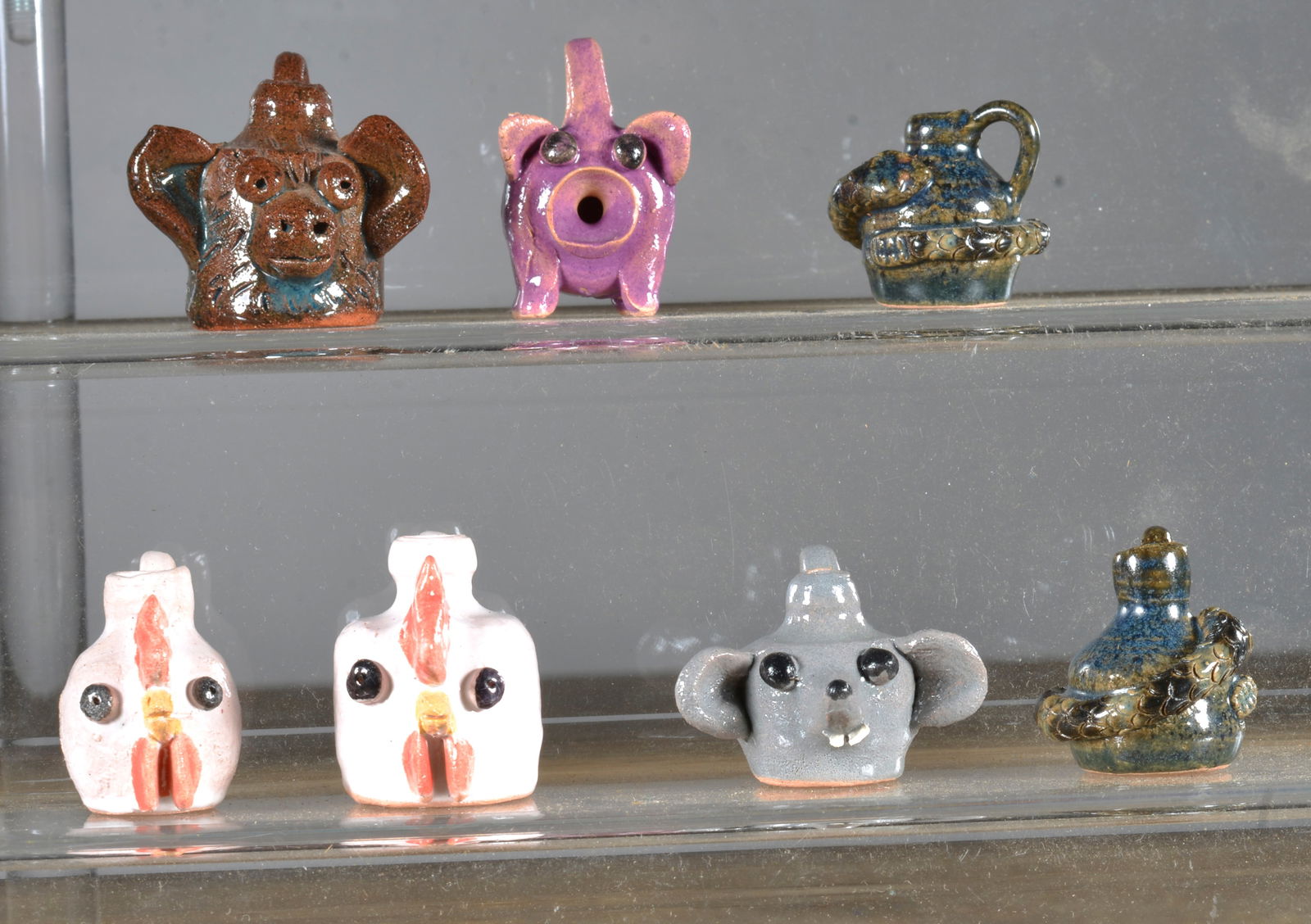 Lyn Craven Tiny Miniature Face Jug Collection (1 of 2)