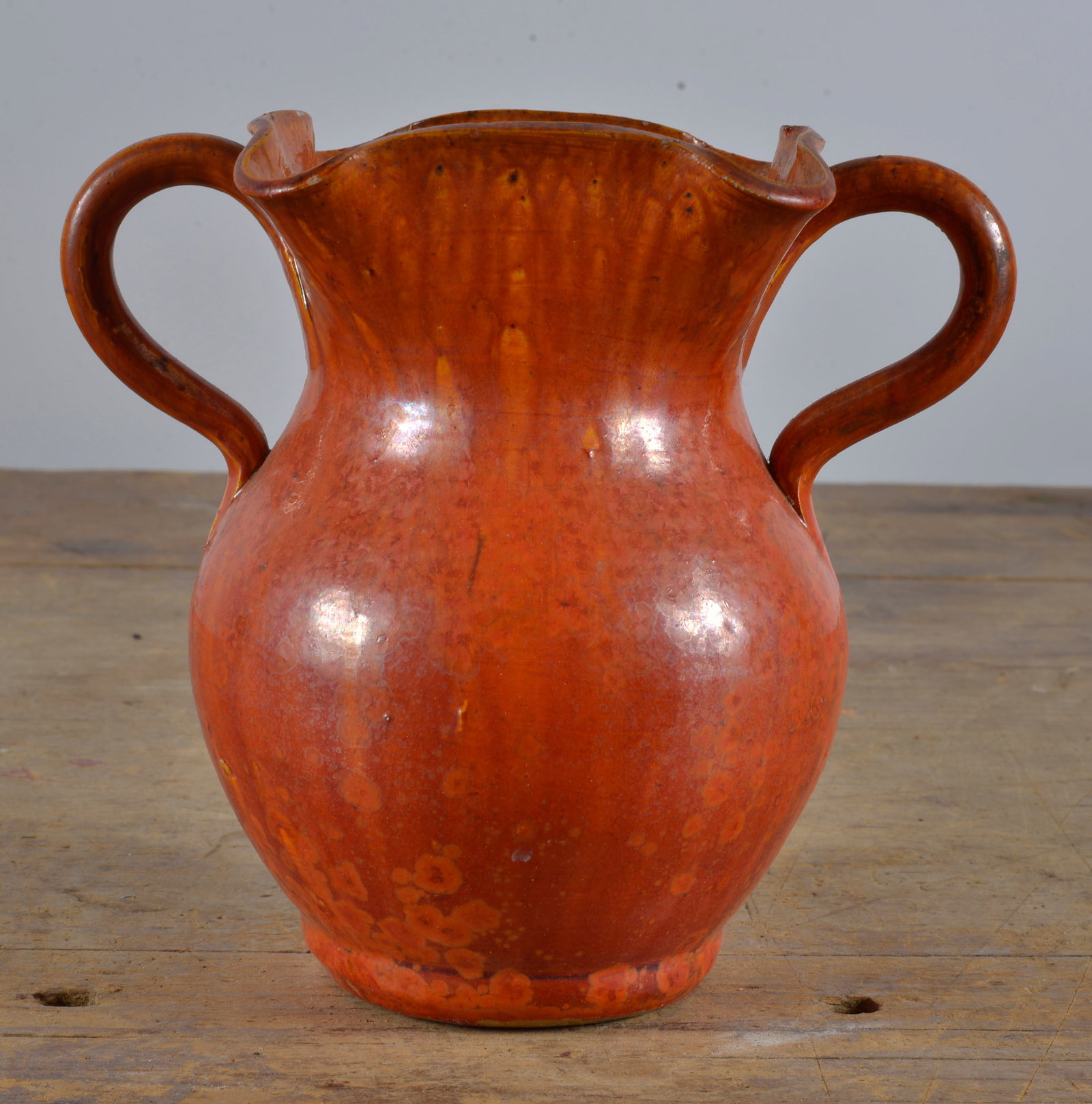 Cole Pottery Crome Red Vase: excellent glase, not signed. 9"