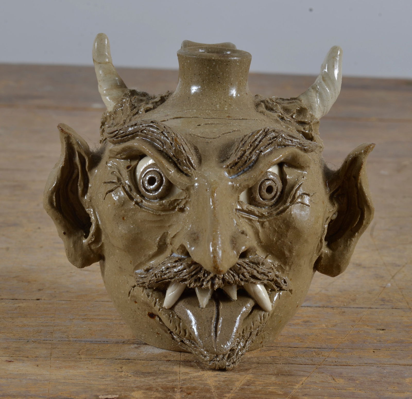 Sandy Cole Devil Face Jug (1 of 4)