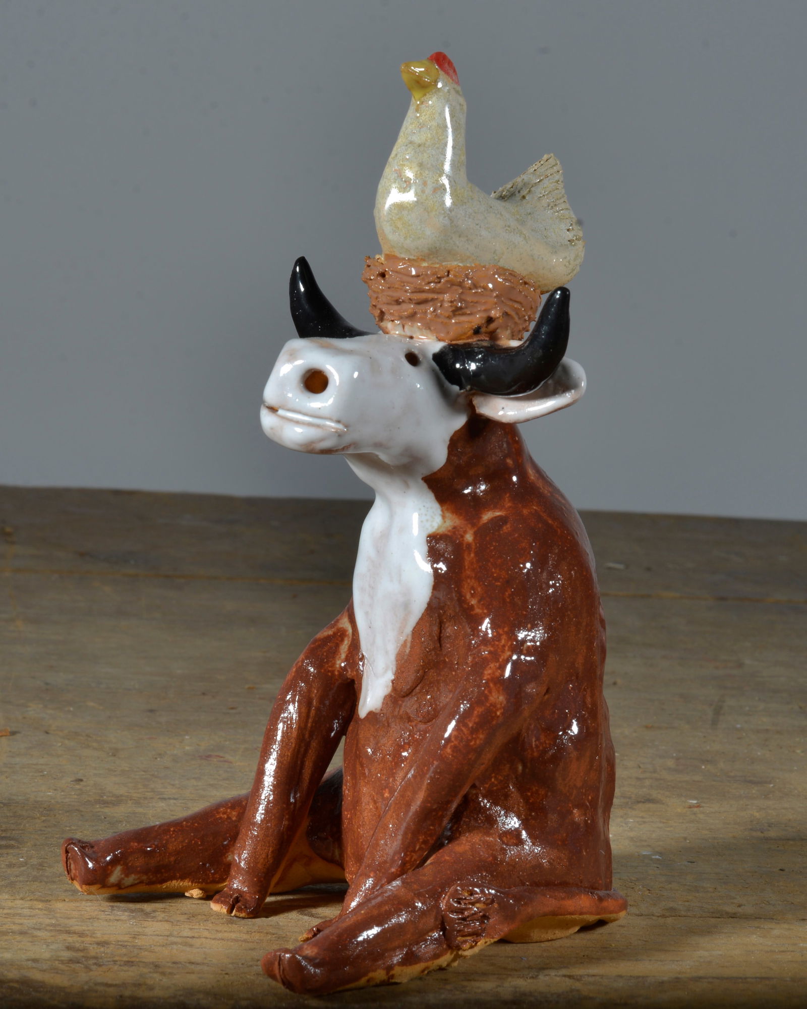 Lynn Bailey Folk Pottery Cow (1 of 5)
