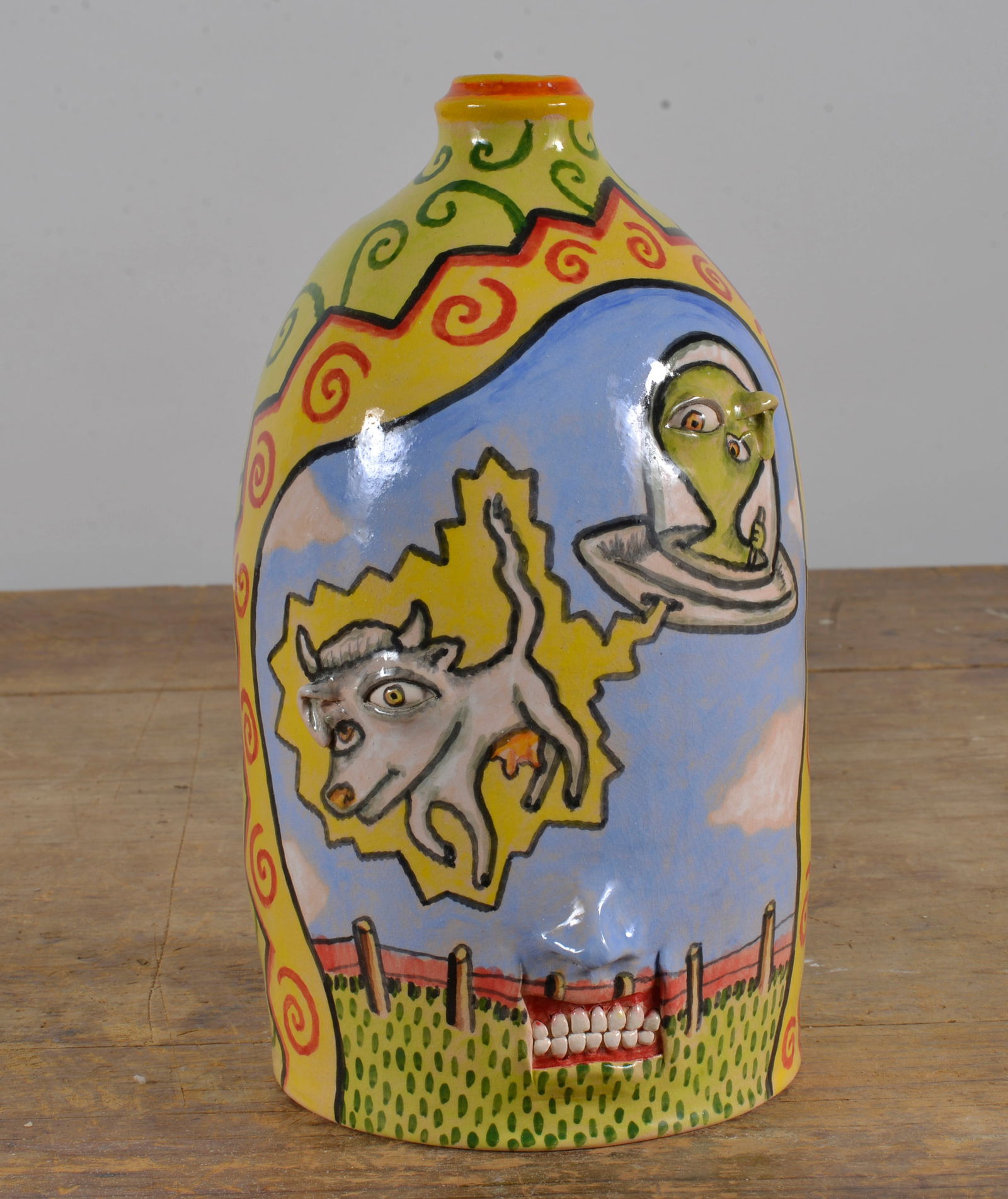 Stacy Lambert Folk Pottery Jug (1 of 6)