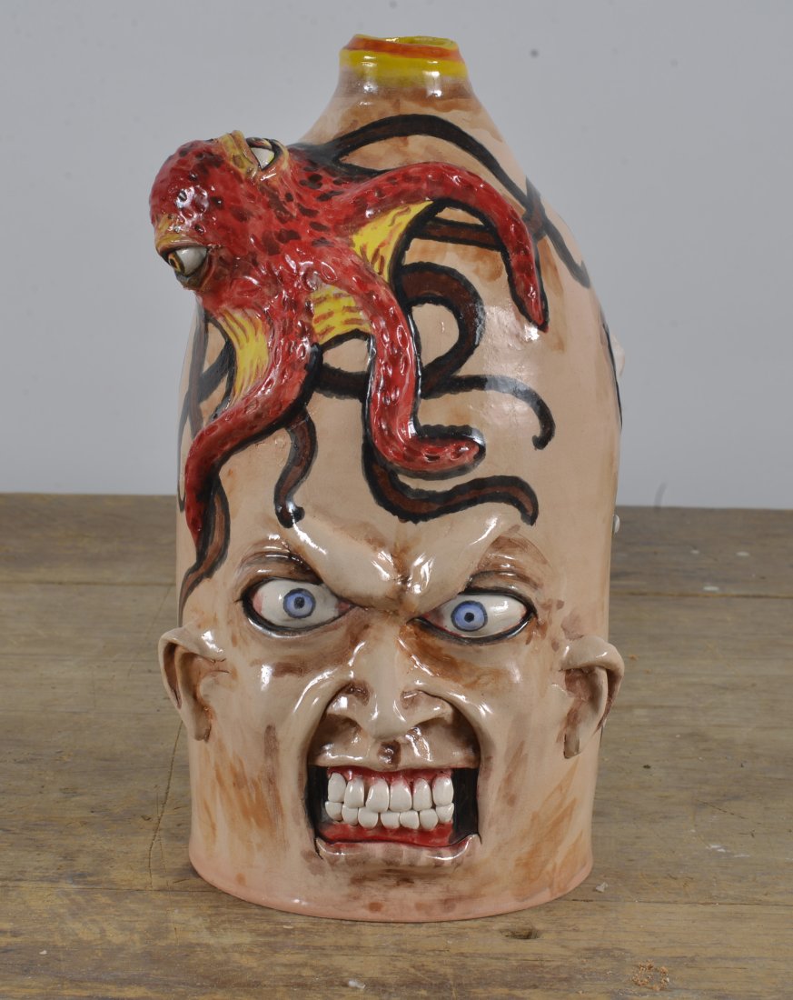 Stacy Lambert Octopus Face Jug (1 of 4)