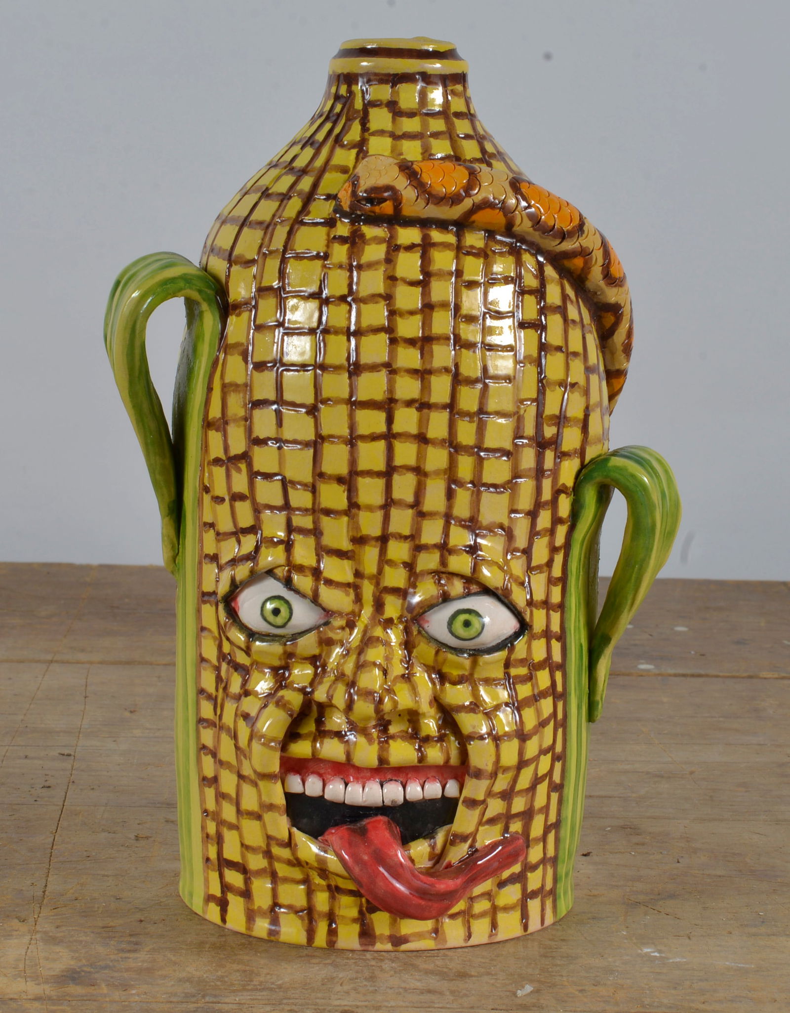 Stacy Lambert Corn Snake Jug (1 of 4)