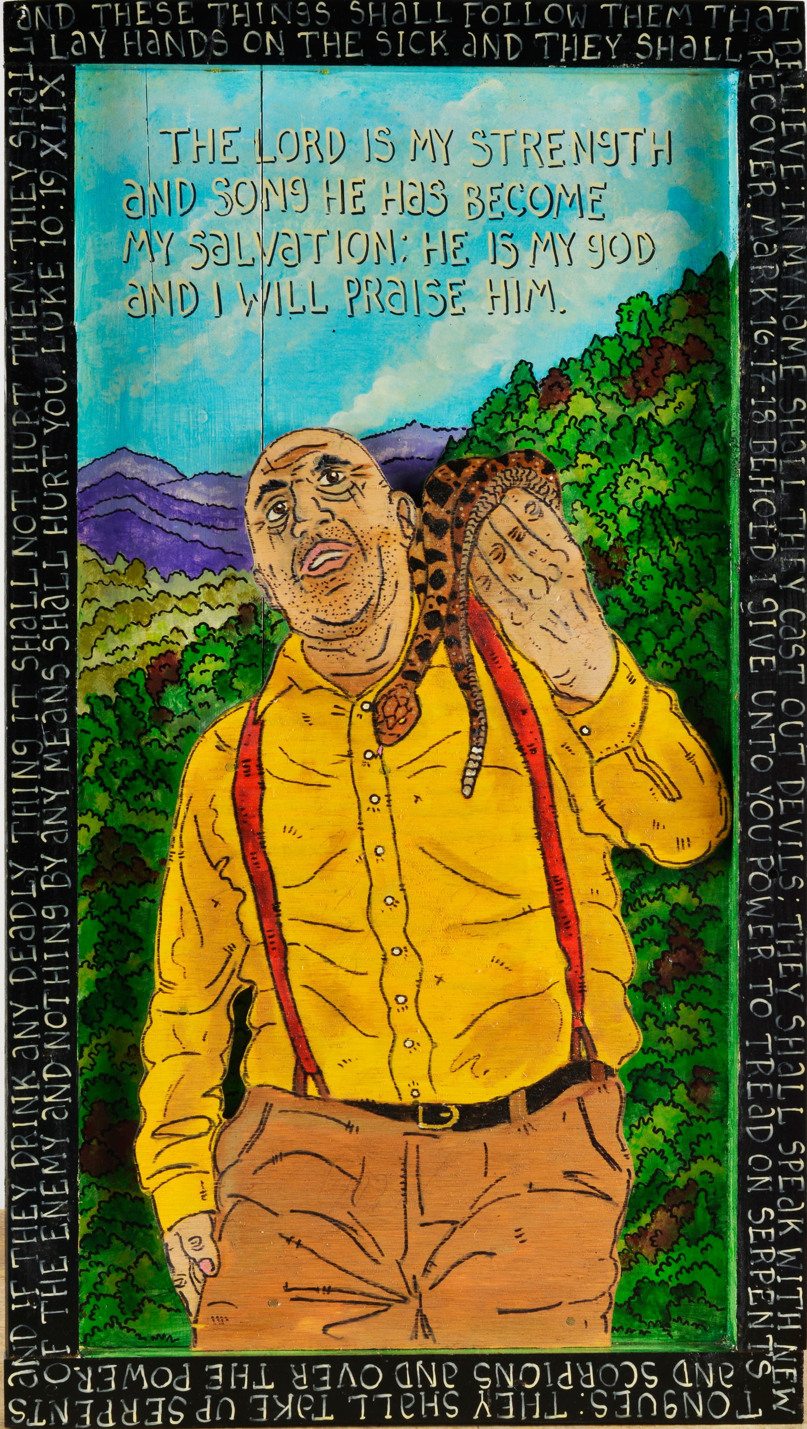 Eric Cunningham Folk Art Painting (1 of 3)