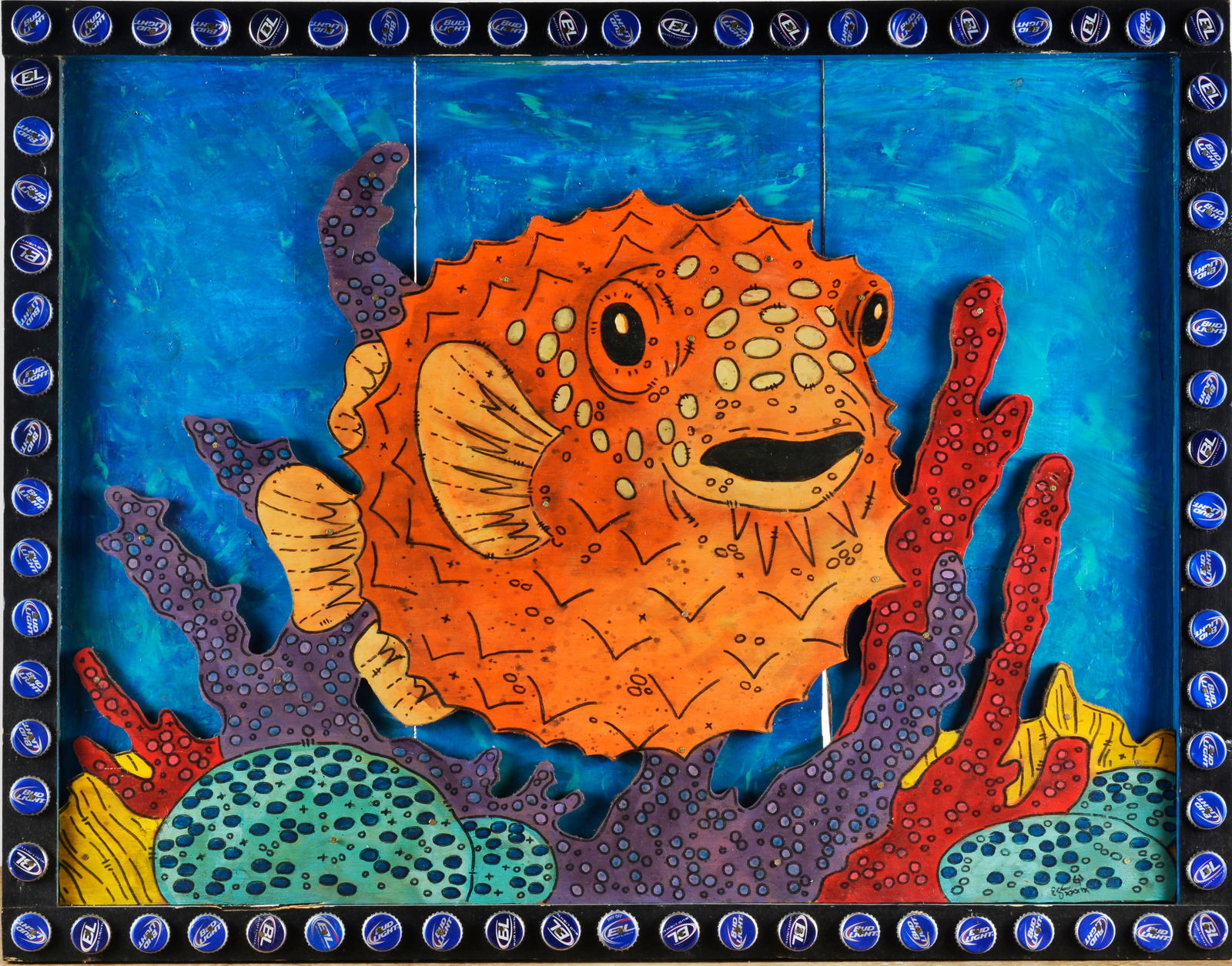 Eric Cunningham Folk Art Painting (1 of 2)