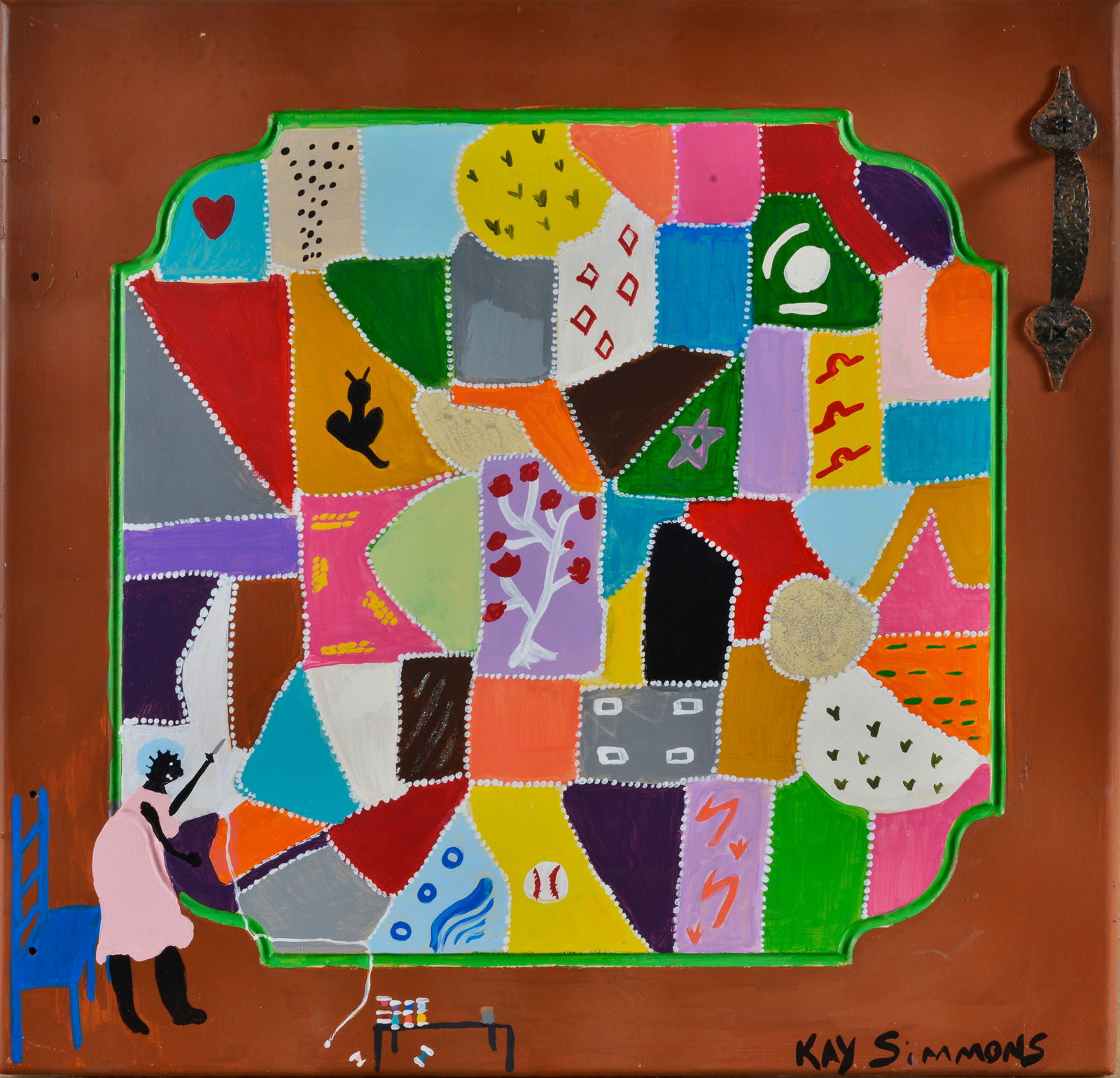 Kaye Simmons Folk Art Painting (1 of 4)