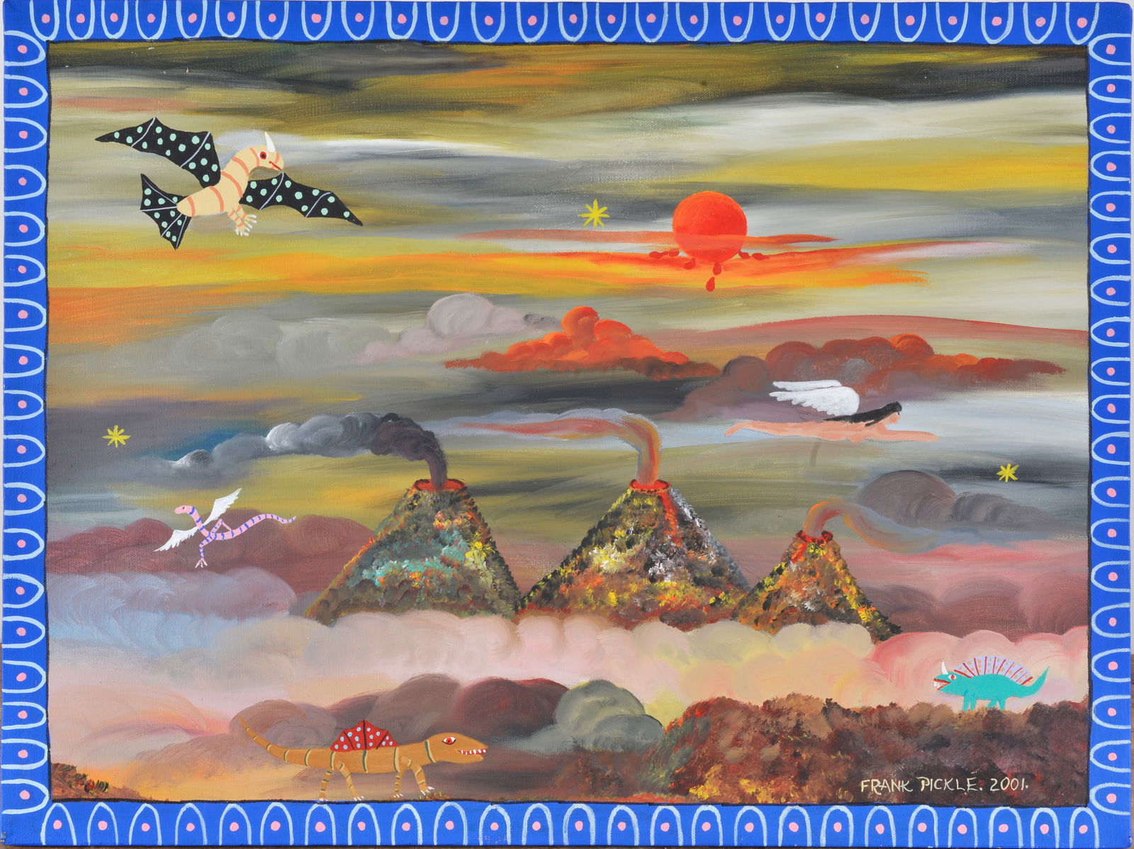 Frank Pickle Folk Art Painting (1 of 4)