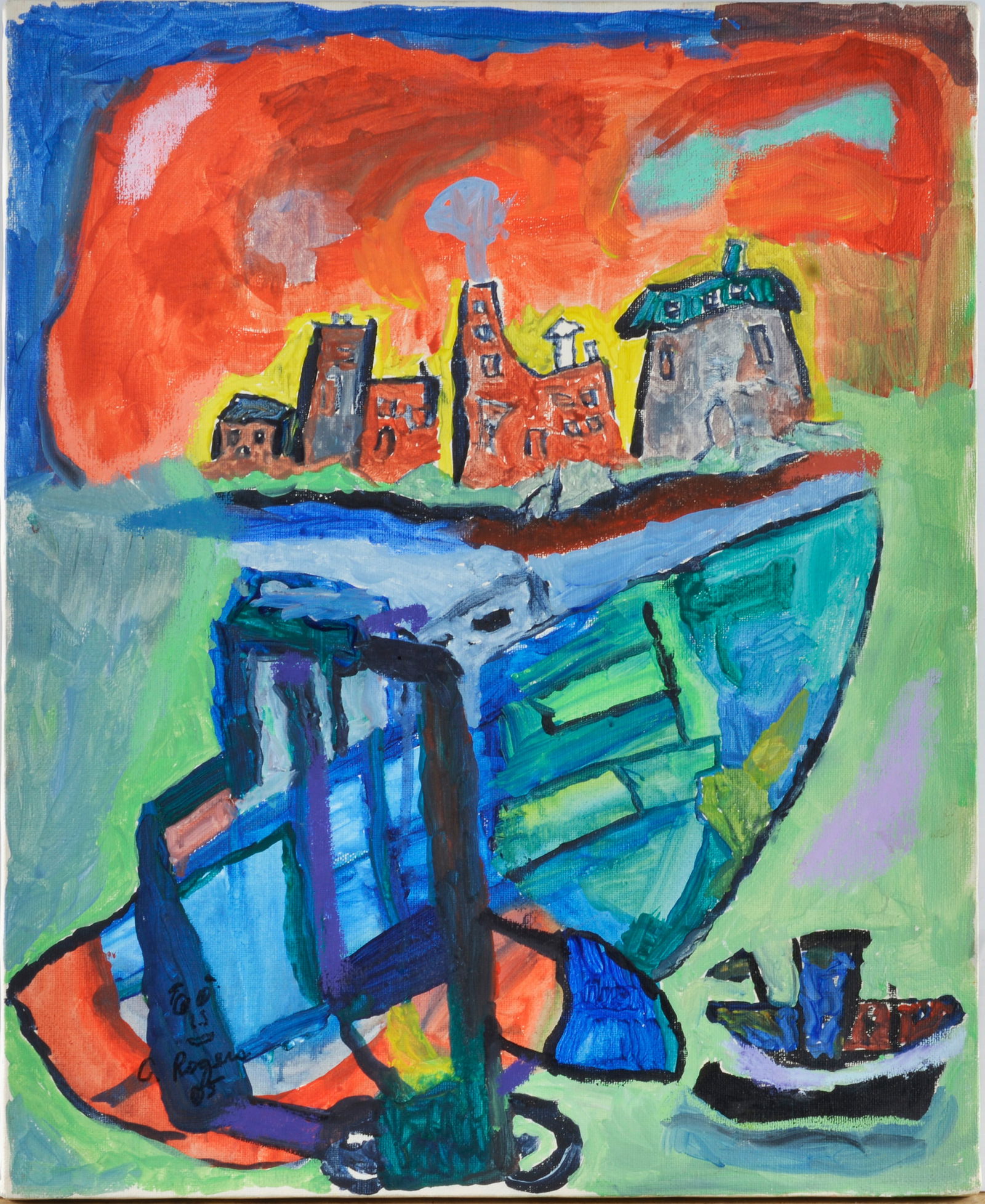 Craig Rogers Folk Art Painting (1 of 2)