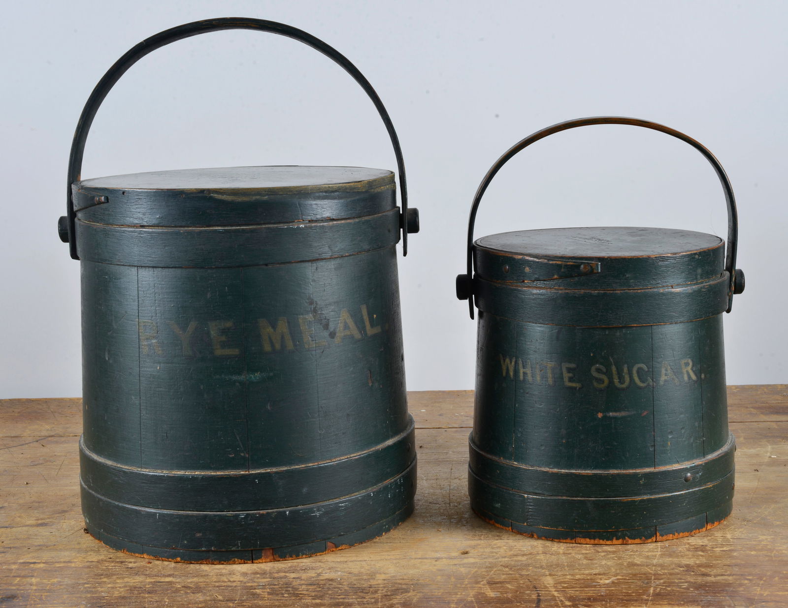 Important Painted Bucket Pair (1 of 7)