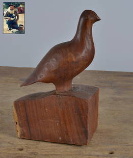 Elvin King Folk Art Carving: Elvin King was an artistic specimen in his own right. Him and his wife would come to Quincy Scarborough's folk art show that they hosted. He would rough cut the animals with a chainsaw and his wife