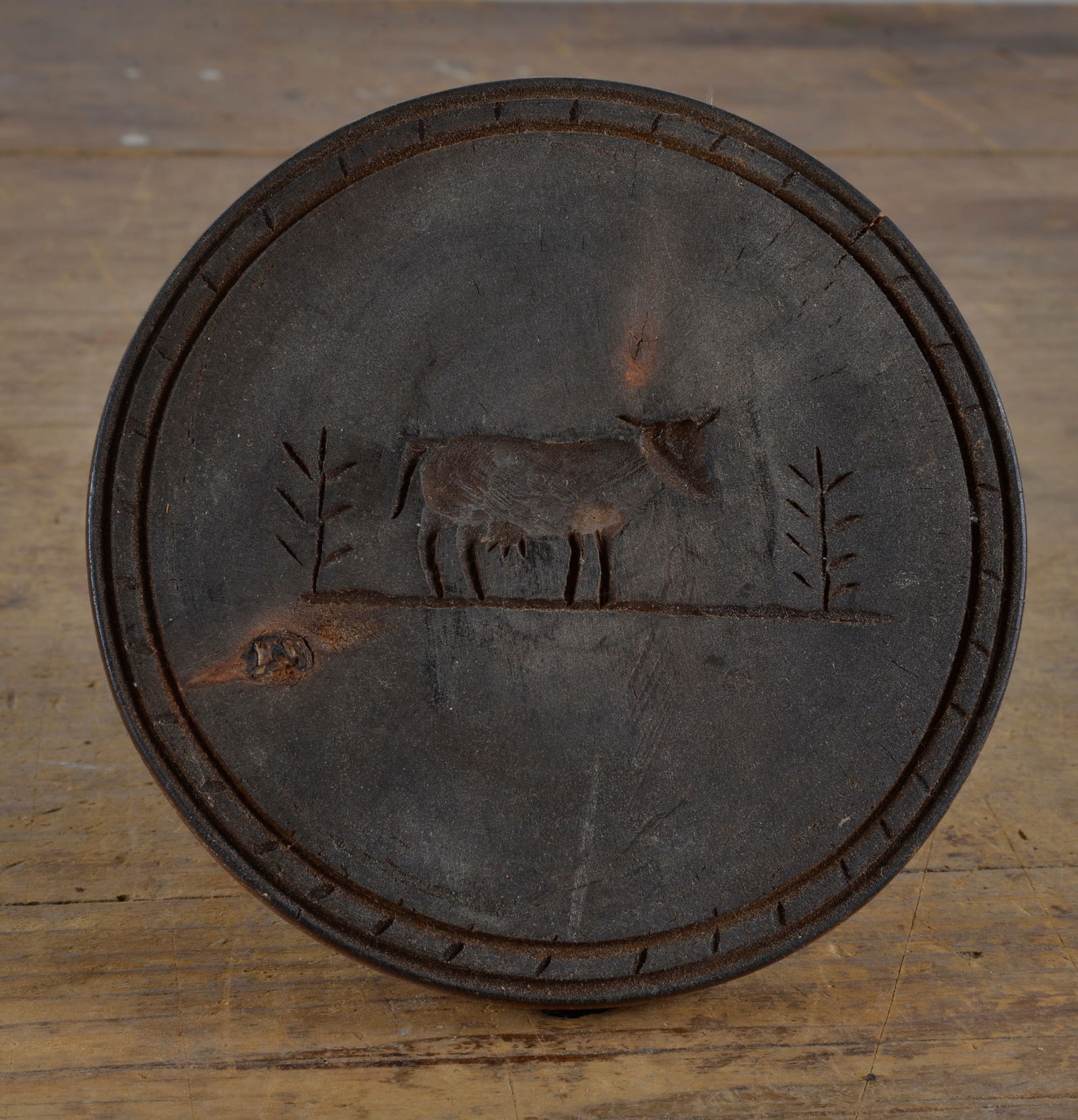 Primitive Early American Butter Stamp (1 of 2)
