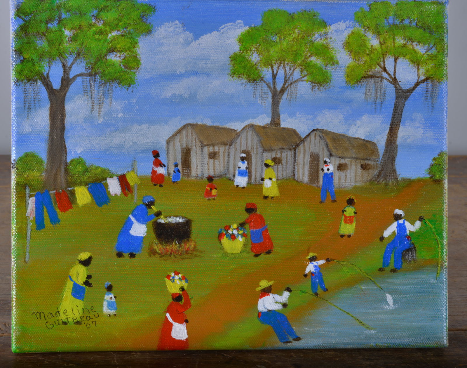 Madeline Guitreau Folk Painting: all items are what the picture describes. Condition varies please see photos. ALL SALES ARE FINAL. Most of these items we can ship in house and we will have shiping in the invoice. Not responsible for