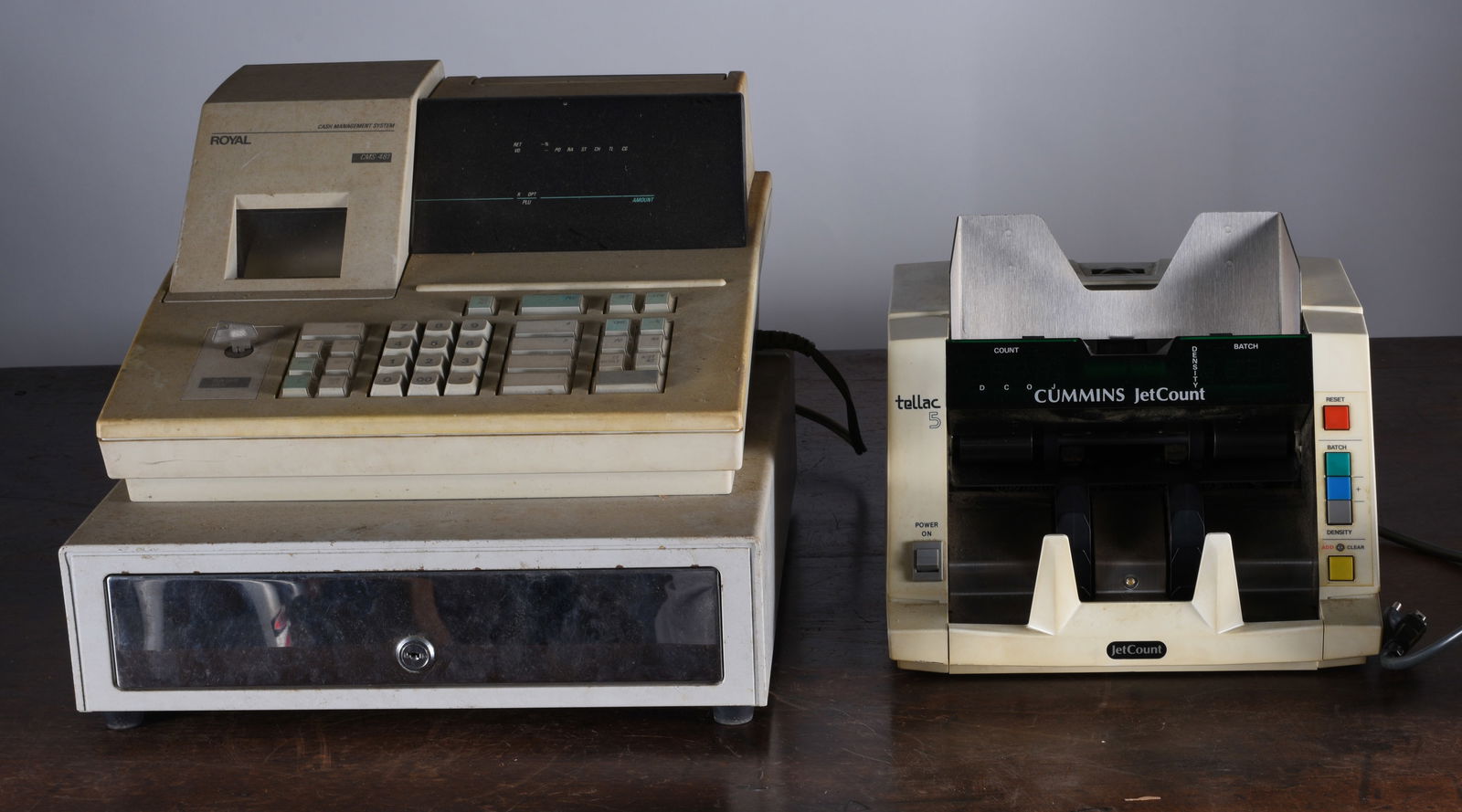 Cash Register and Money Counter: all items are what the picture describes. Condition varies please see photos. ALL SALES ARE FINAL. Most of these items we can ship in house and we will have shiping in the invoice. Not responsible for