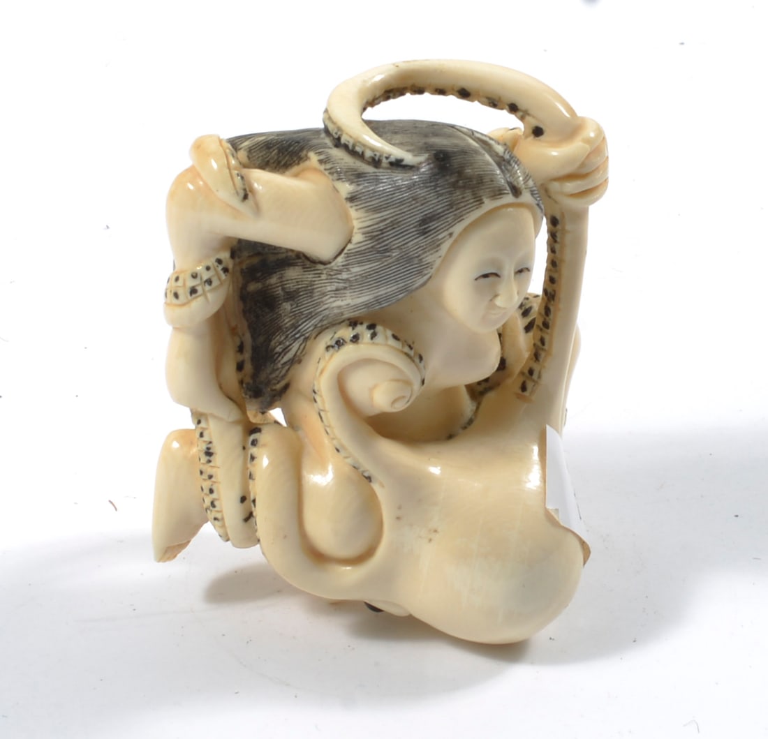 JAPANESE EROTIC NUTSUKE: SEE PHOTOS 2.0"H