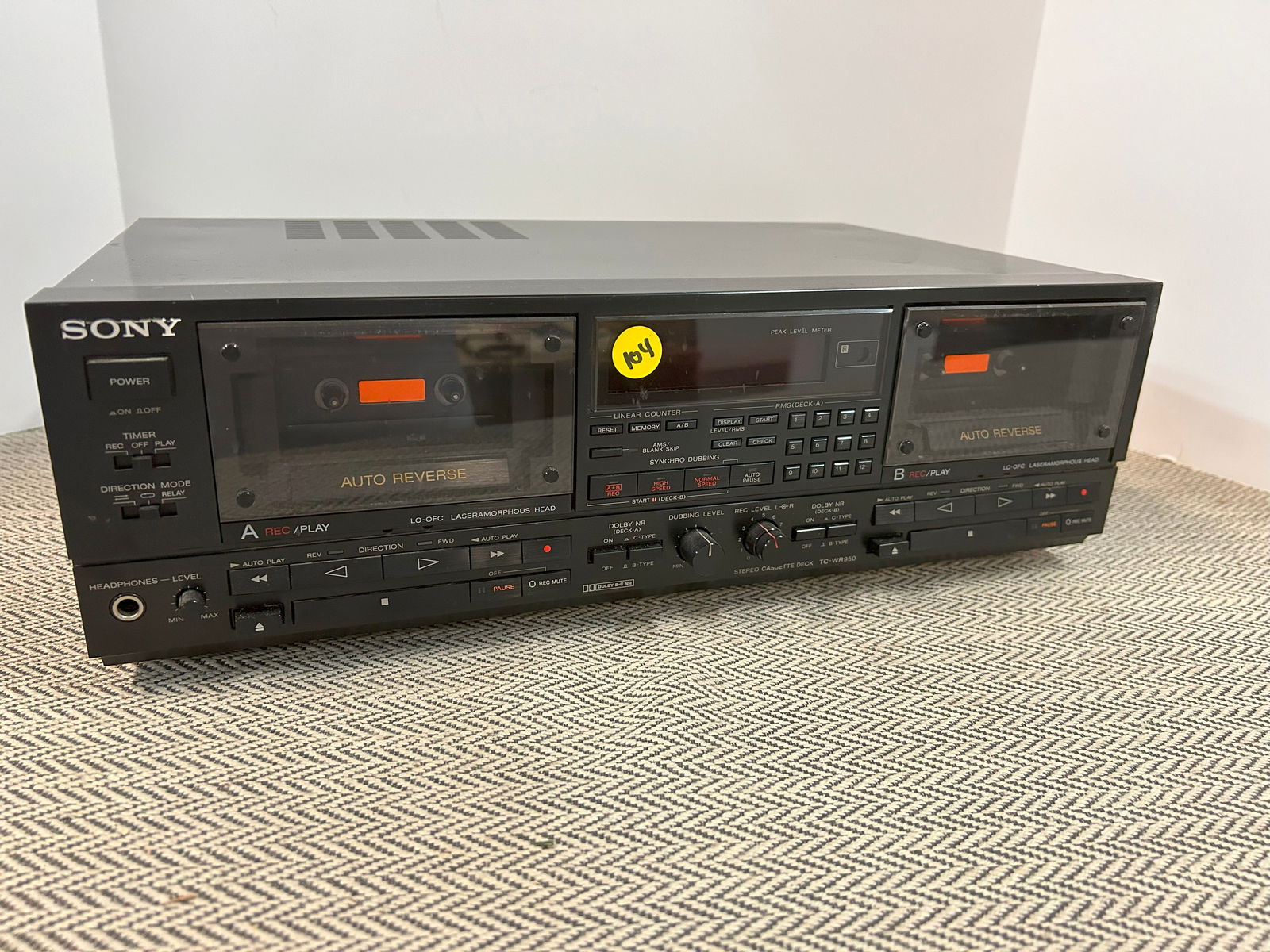 SONY TC-WR11ES STEREO CASSETTE DECK (1 of 1)