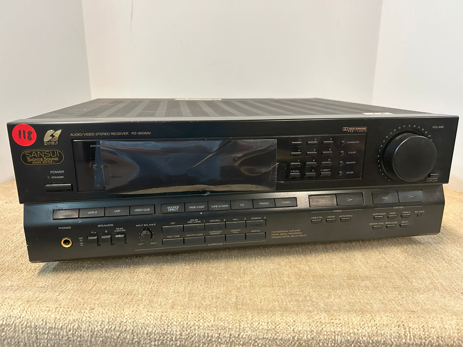 SANSUI RZ-9500AV AUDIO/VIDEO STEREO RECIEVER: This is a single owner collection of stereo equipment. If you see 2 units in the picture, you are getting those exact two units. Sold as is but we are sure most of them work. Not held responsible for