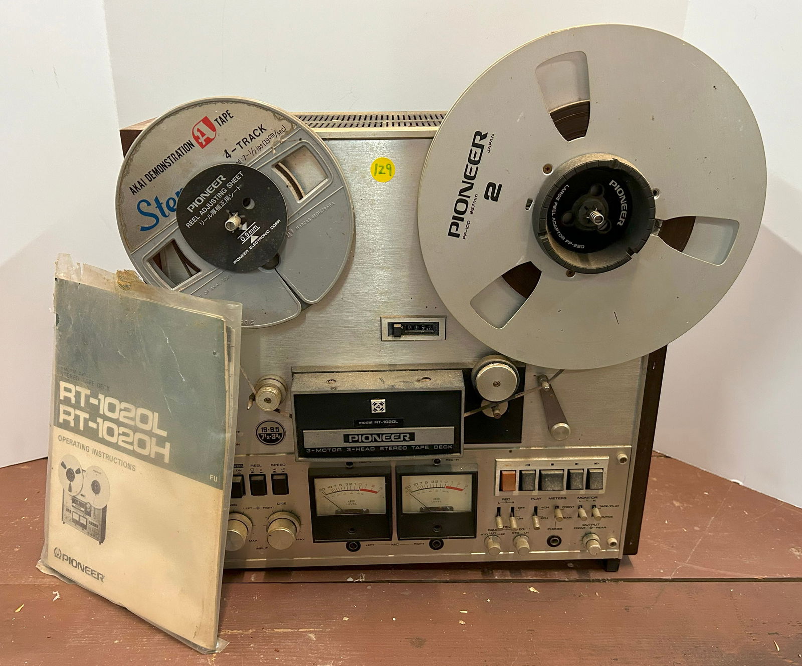 PIONEER RT-1020L STEREO TAPE DECK (1 of 1)