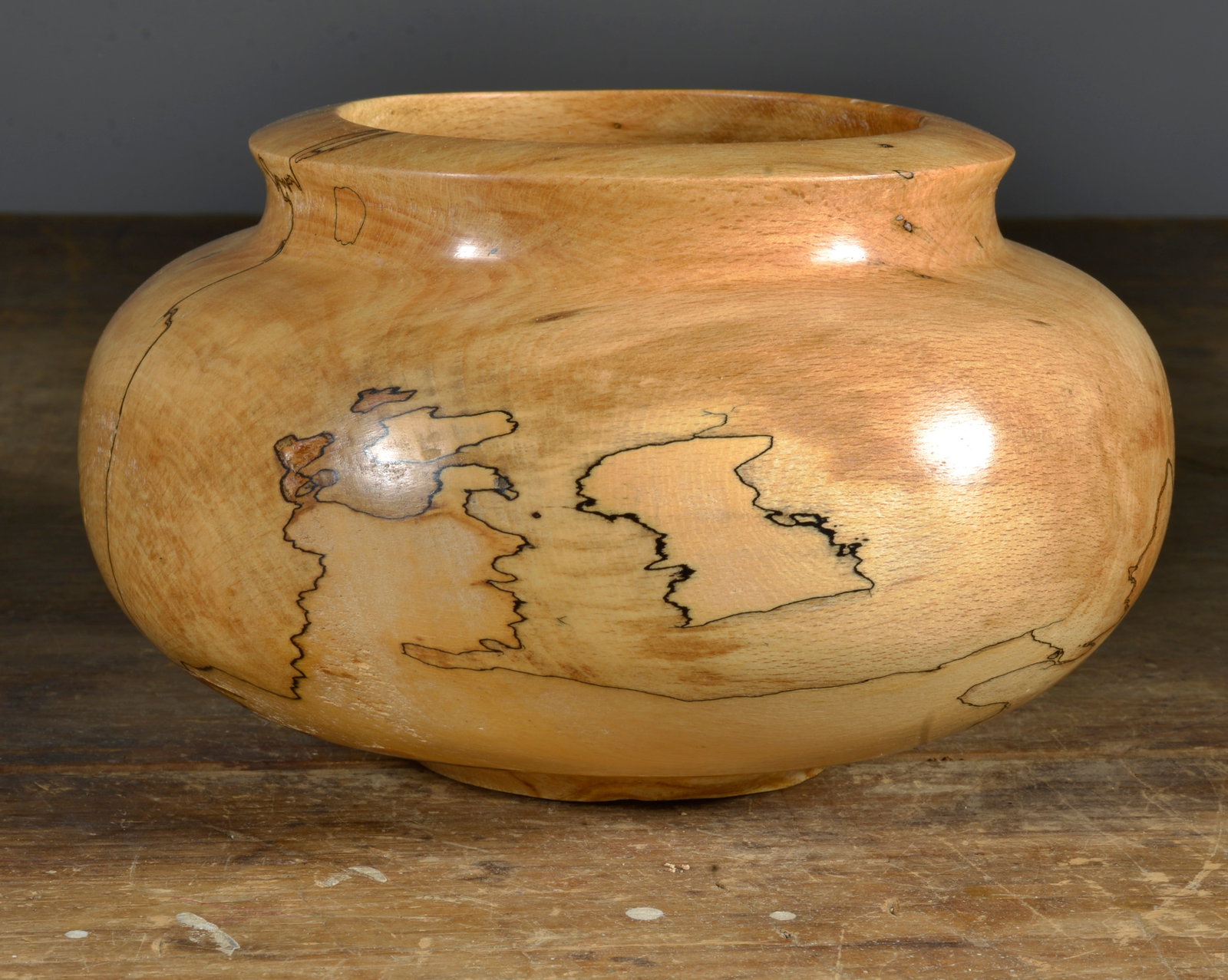 D Ross Wood Turned Figured Bowl: 4"H X 7" D...see photos for details. If the pottery has defects we will announce in the listing. All items are sold as is where is no returns or refunds. Most of these items can be shipped in house. I