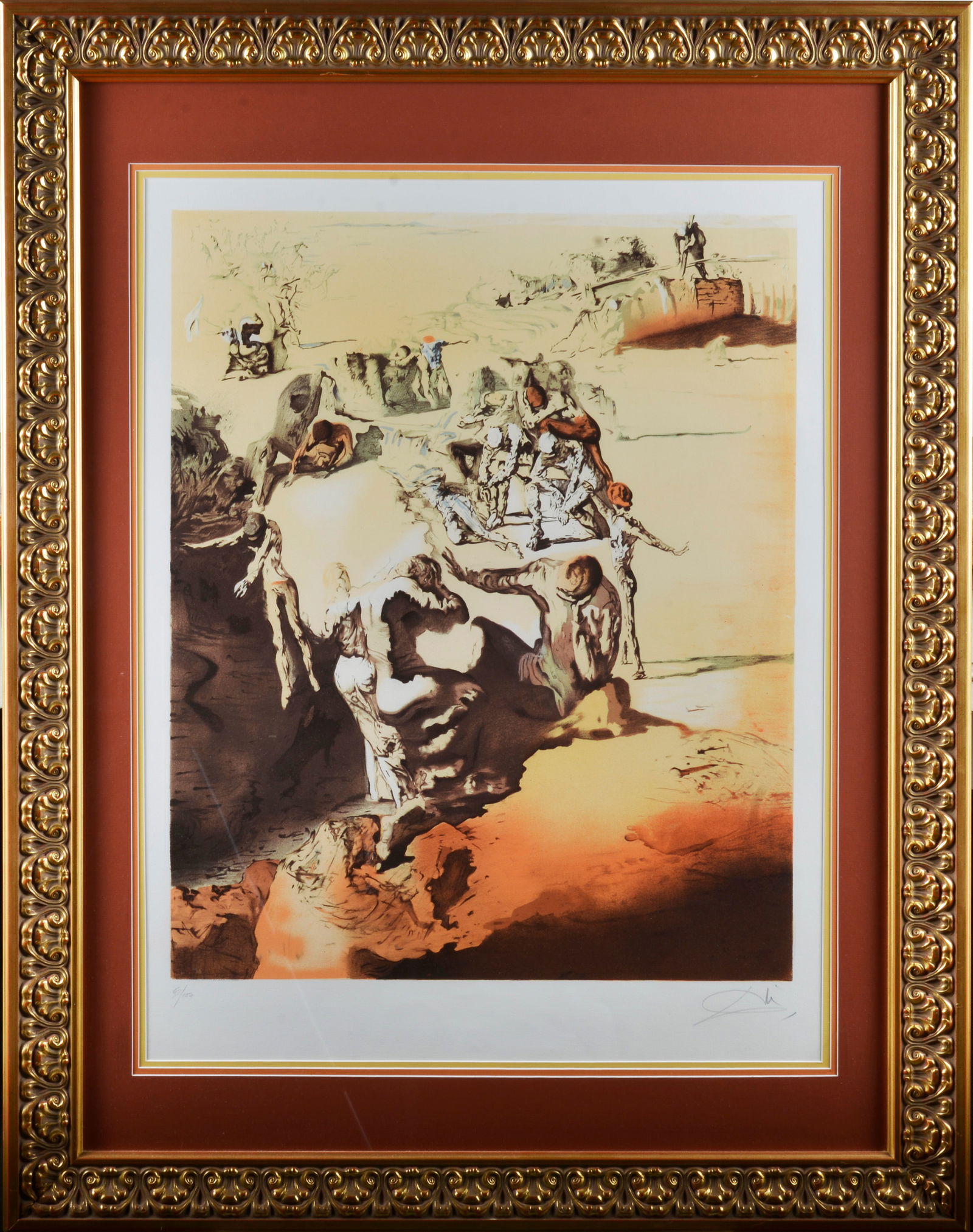 Salvador Dali Pencil Signed Lithograph (1 of 3)