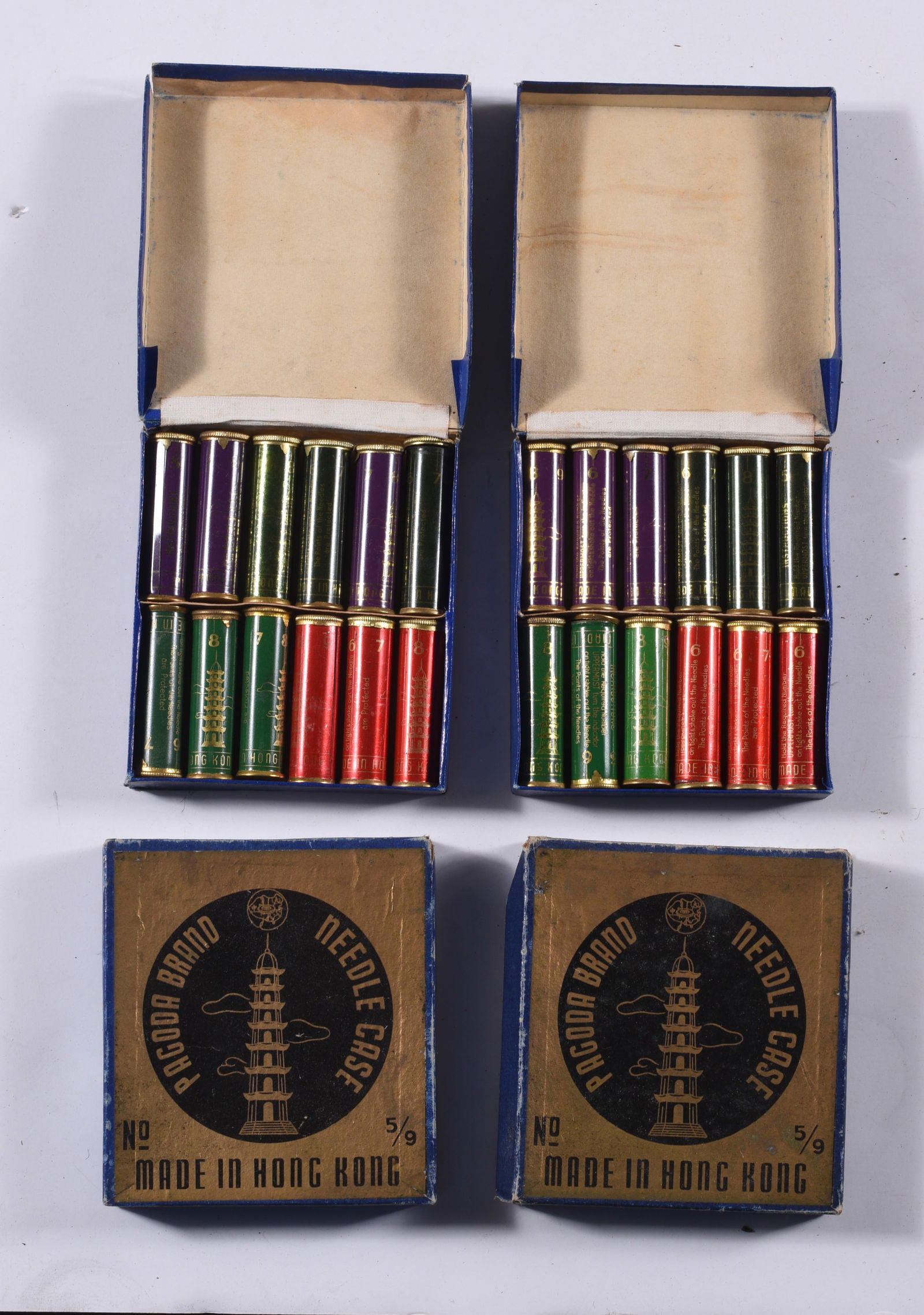 ANTIQUE METAL NEEDLE CASES IN ORG BOXES: all items are sold as is. We will combine shipping on multiple lots. If you see it in the picture that’s what your buying. Look at the pictures good no refunds all sales are final.