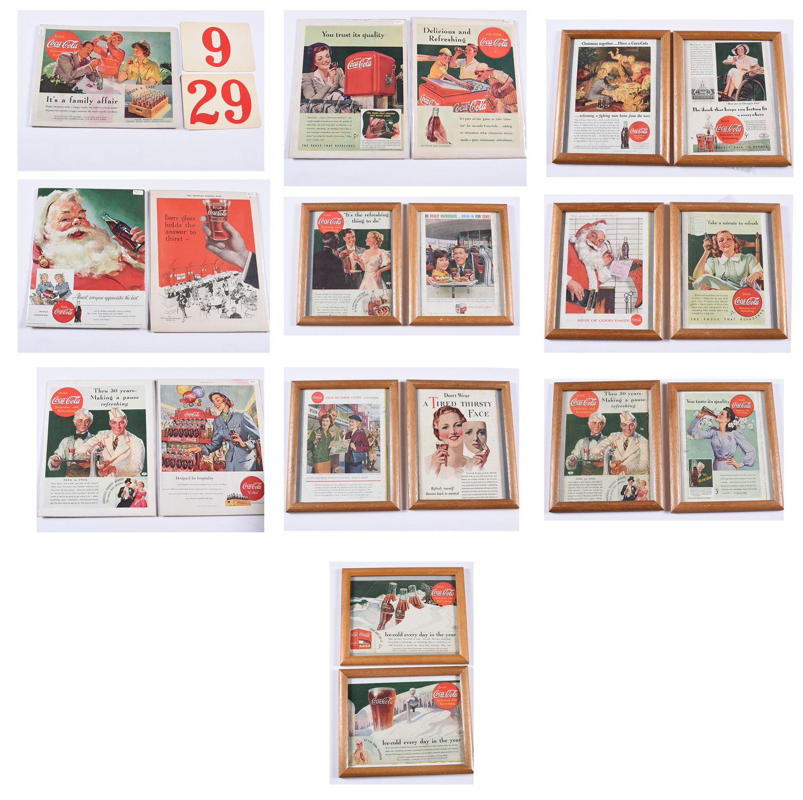 VINTAGE COCA COLA ADVERTISMENT COLLECTION (1 of 1)