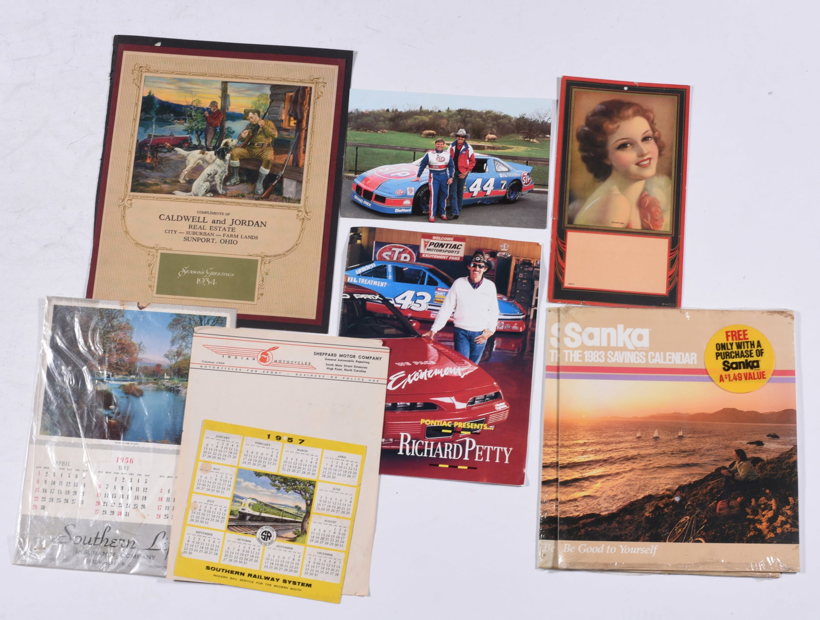 VINTAGE ADVERTISING CALENDARS - RICHARD PETTY: all items are sold as is. We will combine shipping on multiple lots. If you see it in the picture that’s what your buying. Look at the pictures good no refunds all sales are final.