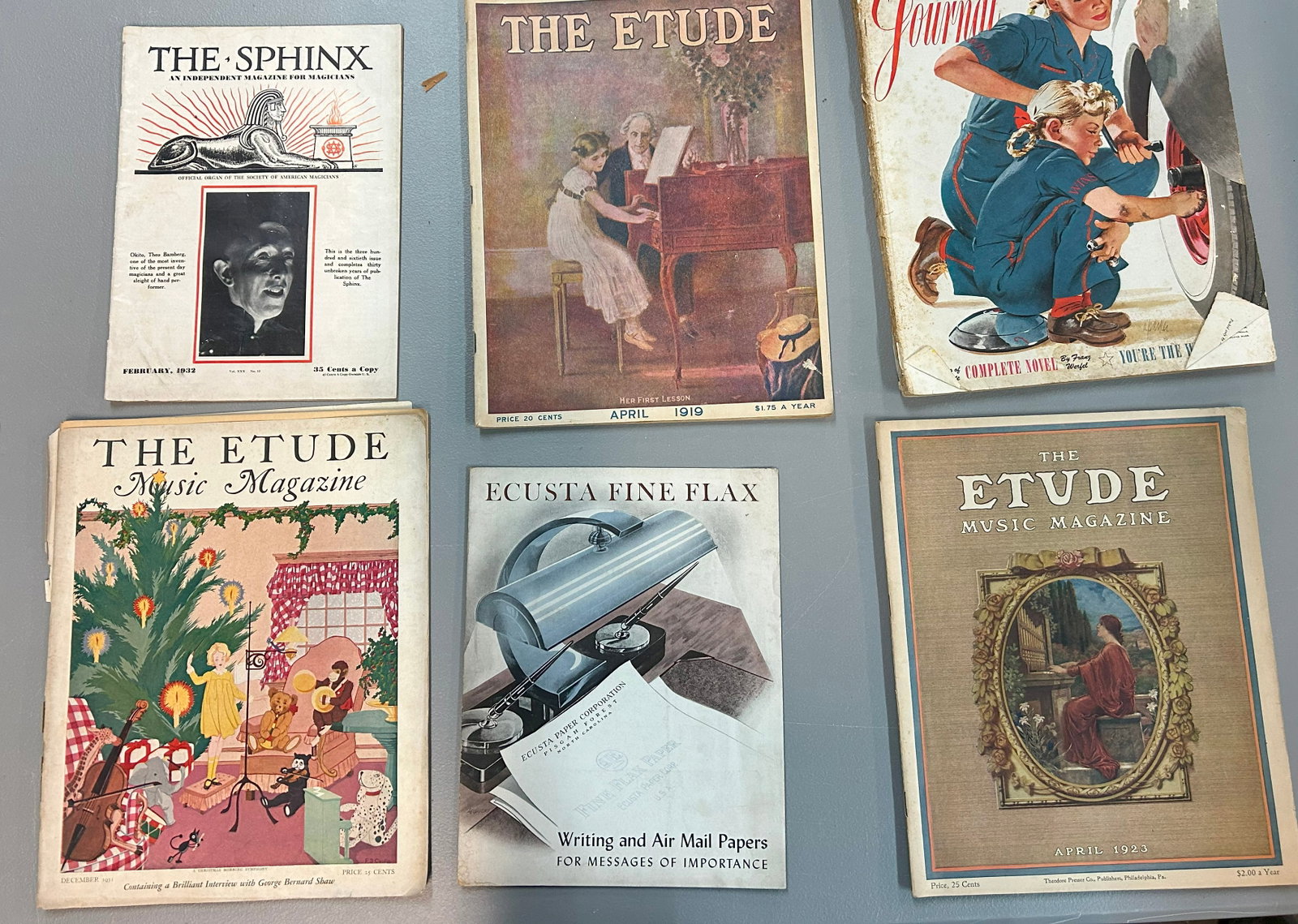 "THE ETUDE" MUSIC MAGAZINES & OTHERS: all items are sold as is. We will combine shipping on multiple lots. If you see it in the picture that’s what your buying. Look at the pictures good no refunds all sales are final.