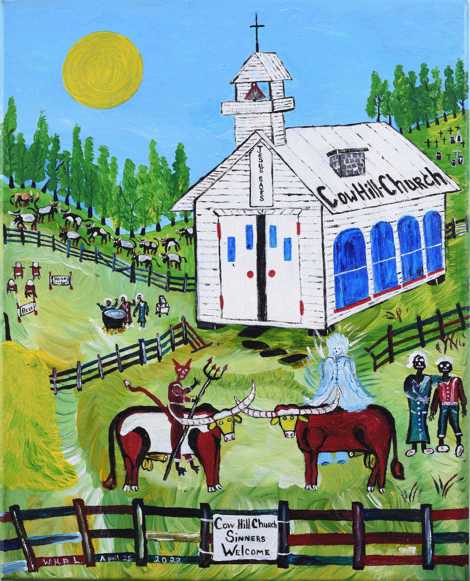 Wade Ledbetter Folk Painting (1 of 1)