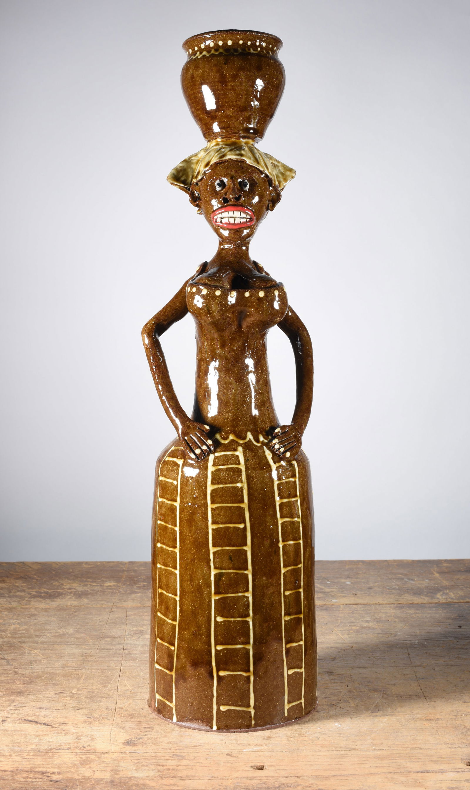 Marvin Bailey Figural Lady with Pot on Head (1 of 5)