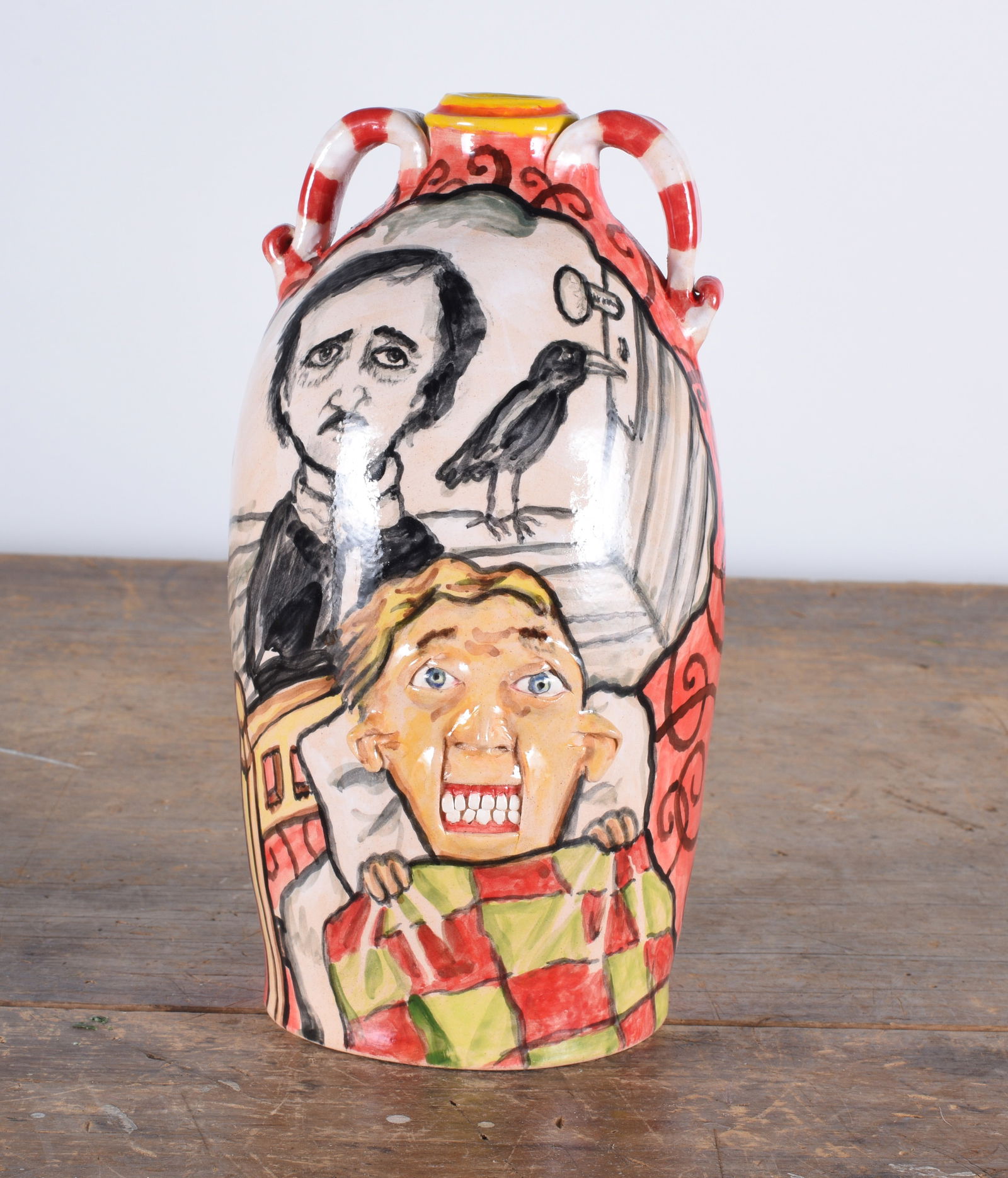 Stacy Lambert Edgar Allen Poe Face Jug (1 of 4)