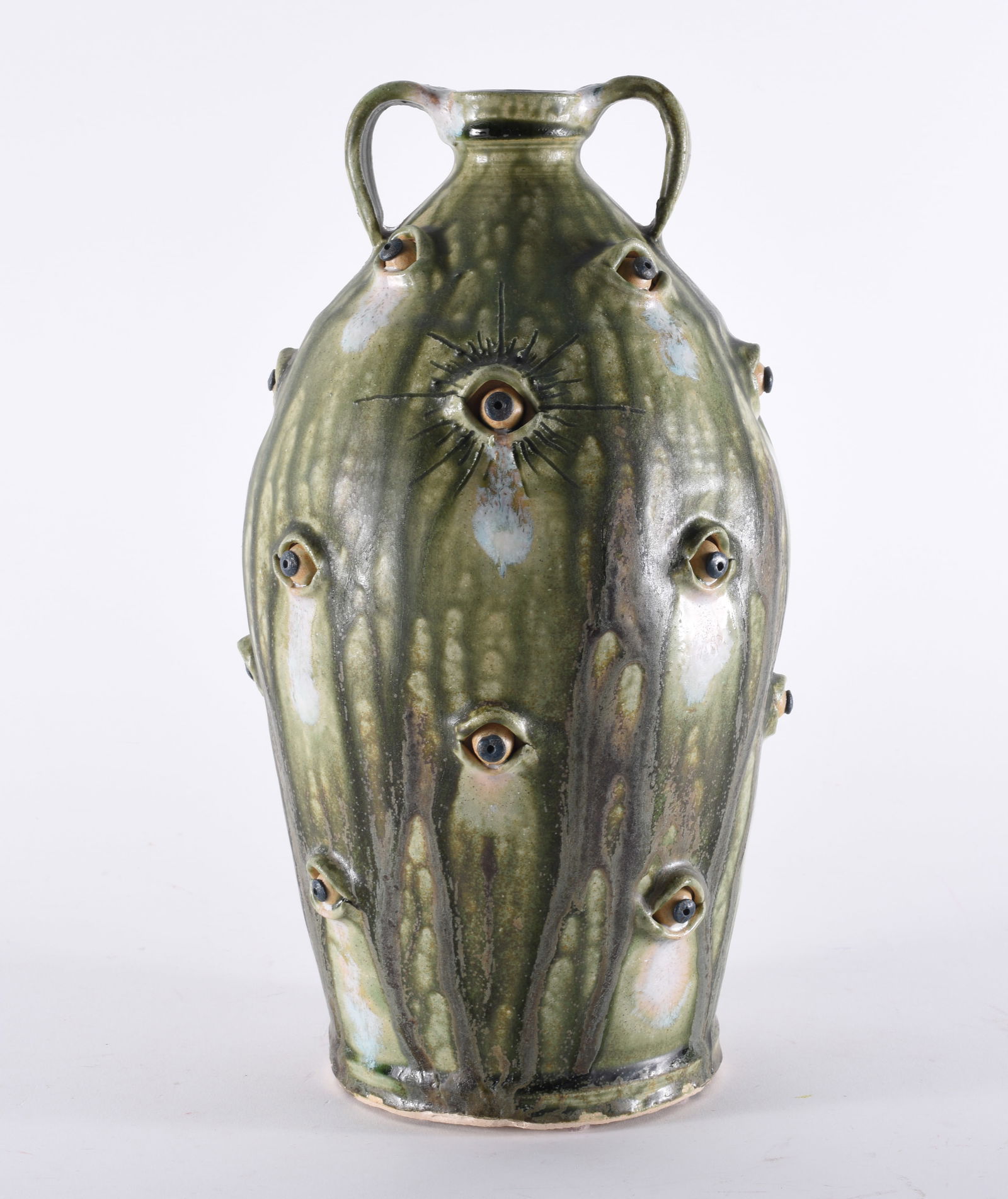 Mike Ledford Folk Pottery Jug (1 of 4)