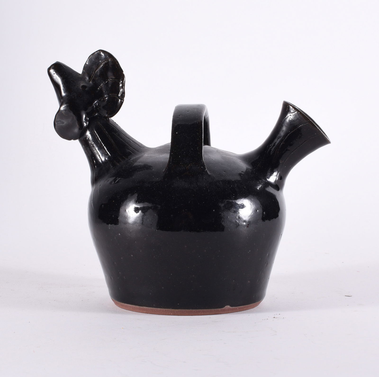 Folk Pottery Chicken Jug (1 of 3)