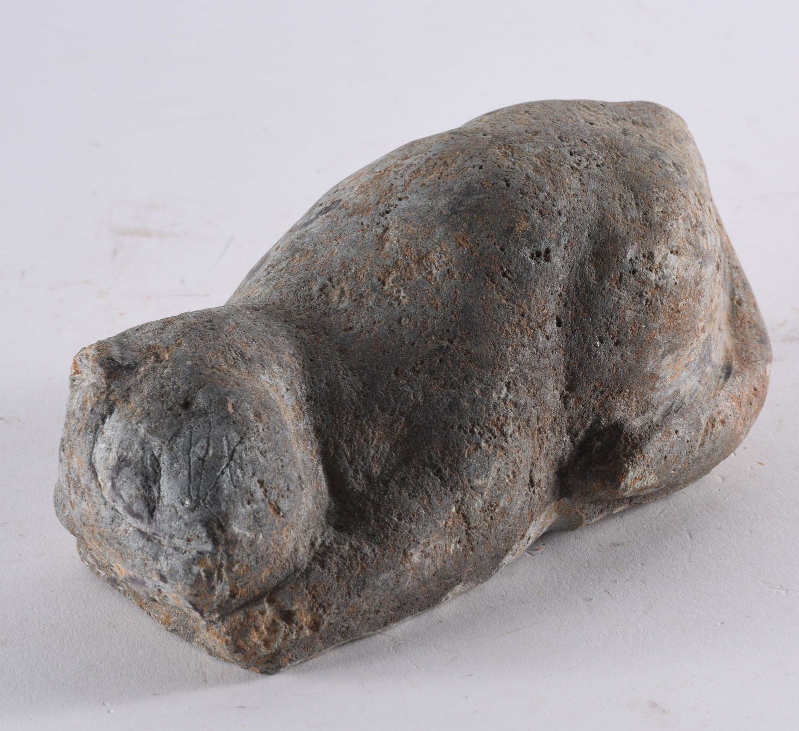 Charles Archer Carved Stone Cat (1 of 4)