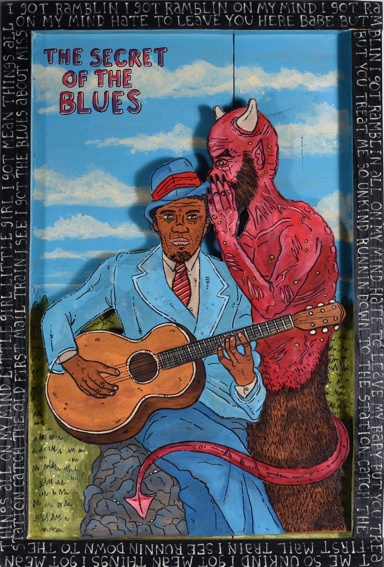 Eric Cunningham Folk Art Painting (1 of 2)