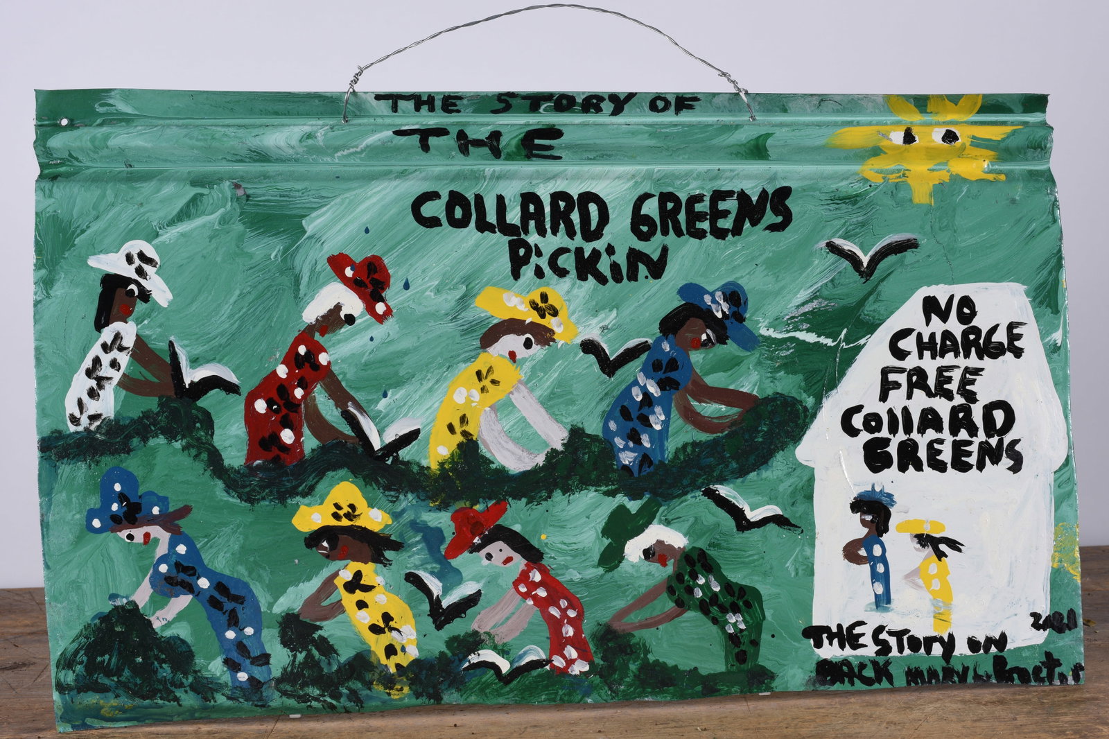 Mary Proctor Folk Art: mixed media construction. Large