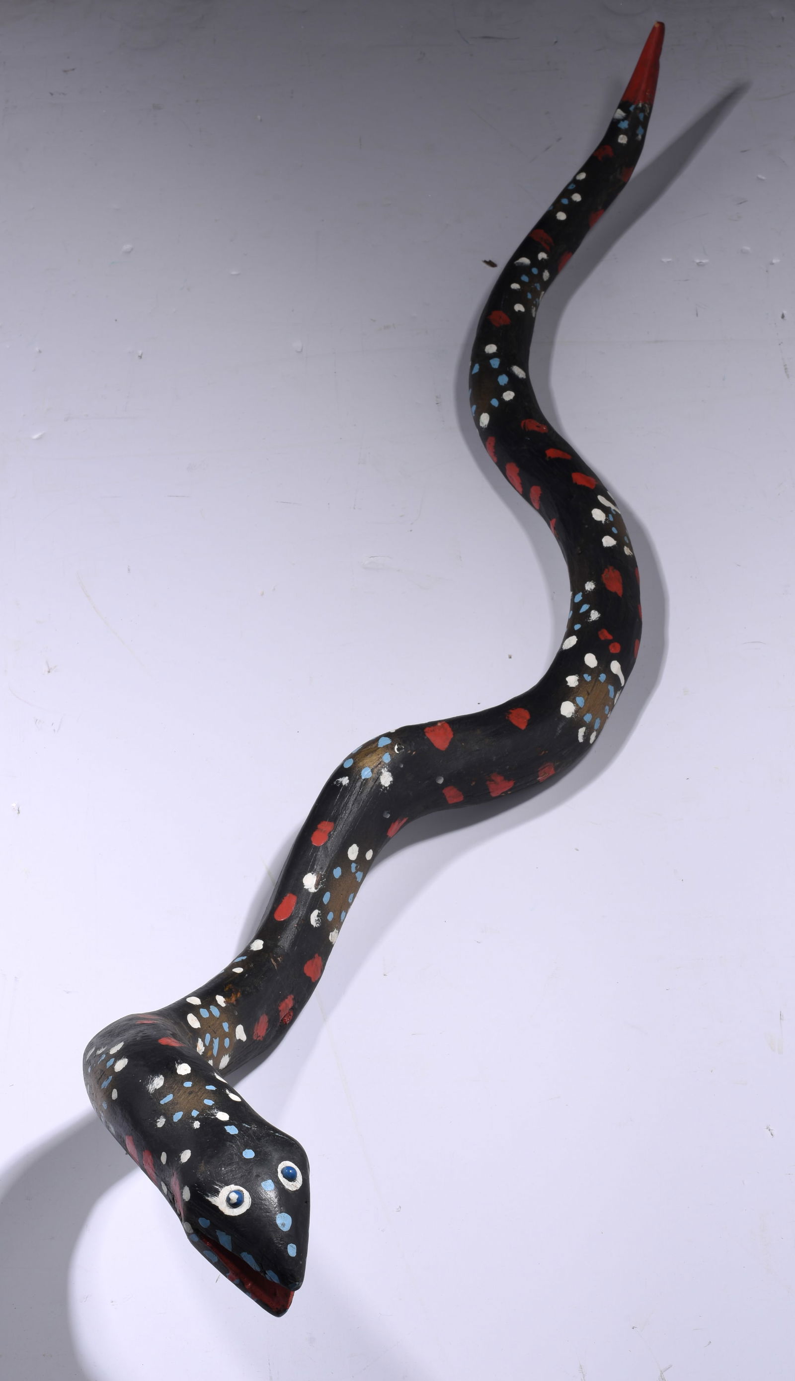 Ed Lambden Folk Art Carved Snake (1 of 2)