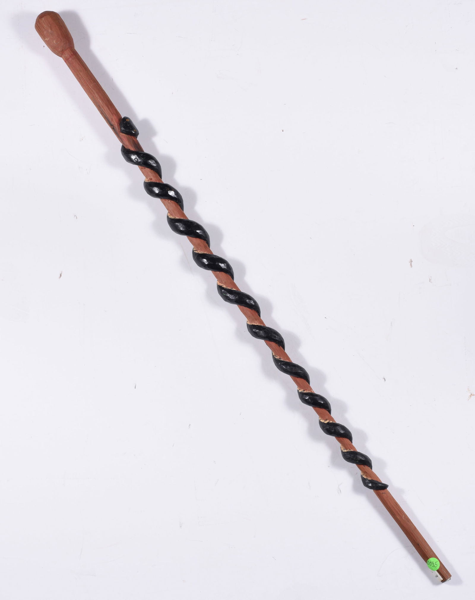 Larry McKee Folk Art Cane Carved Walking Stick (1 of 2)