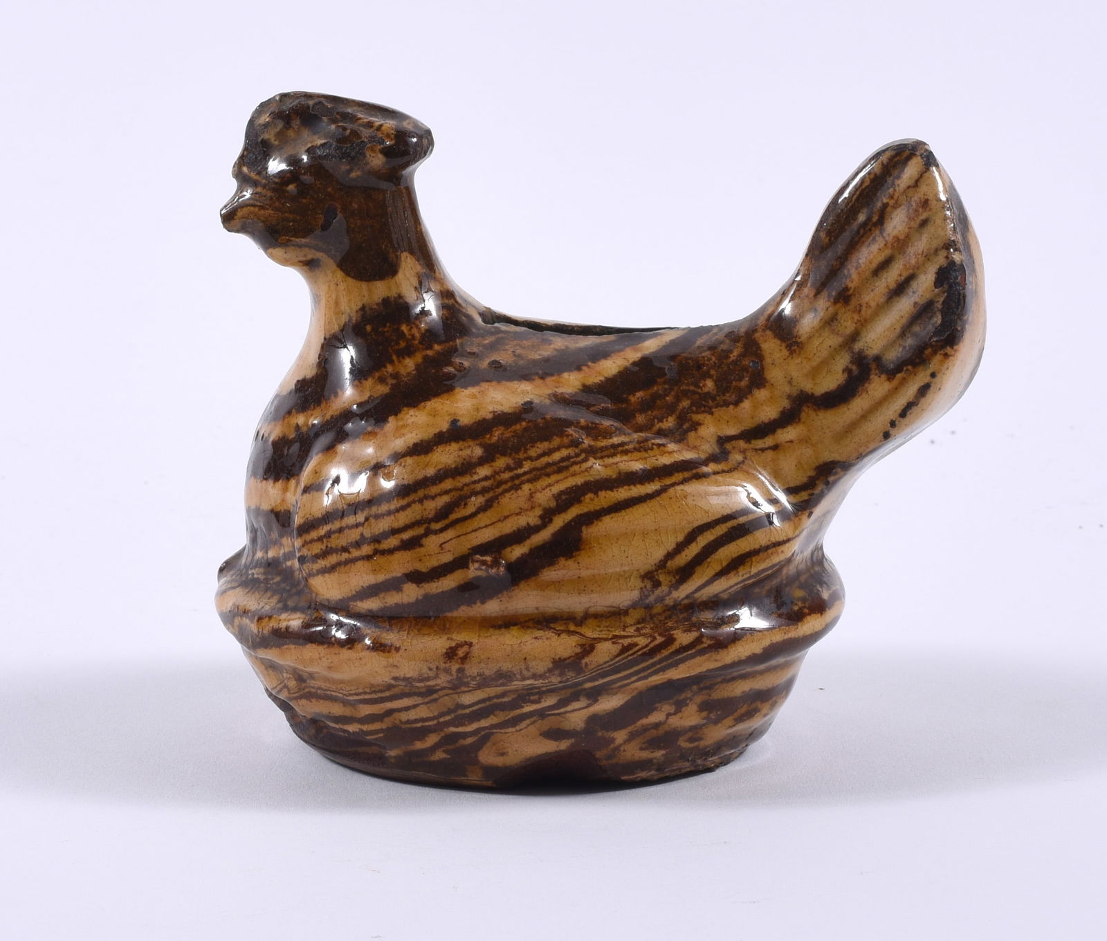 Swirl Pottery Chicken Bank (1 of 3)