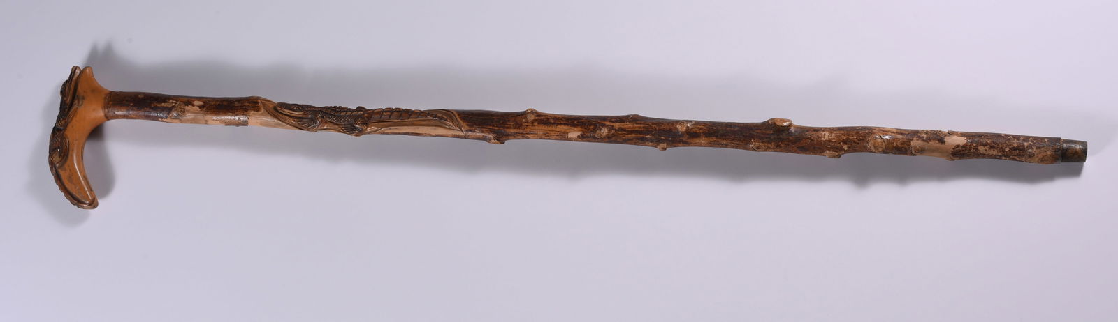 Carved Aligator Cane (1 of 3)