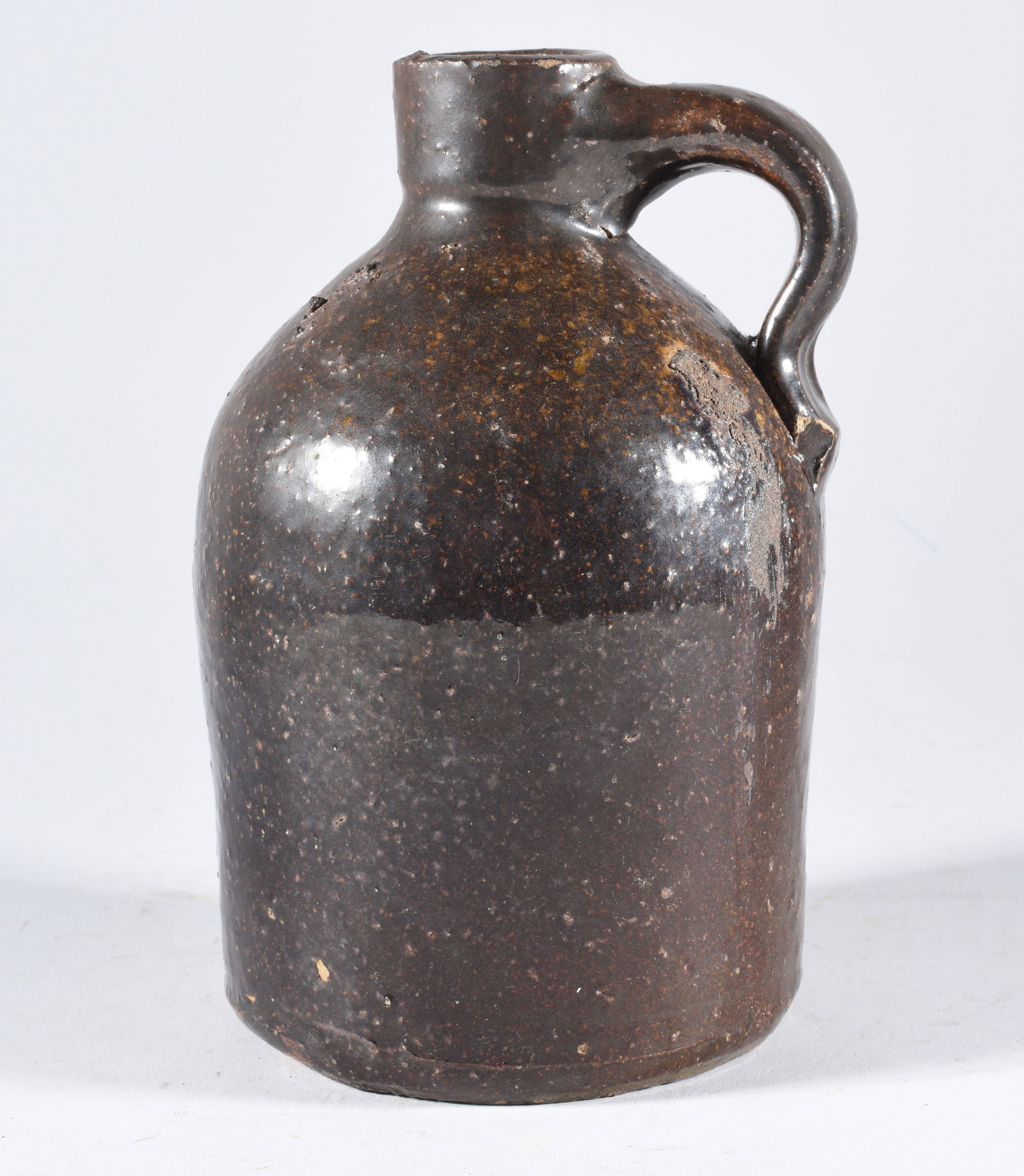 Brown Pottery Jug ca. 1900 (1 of 4)