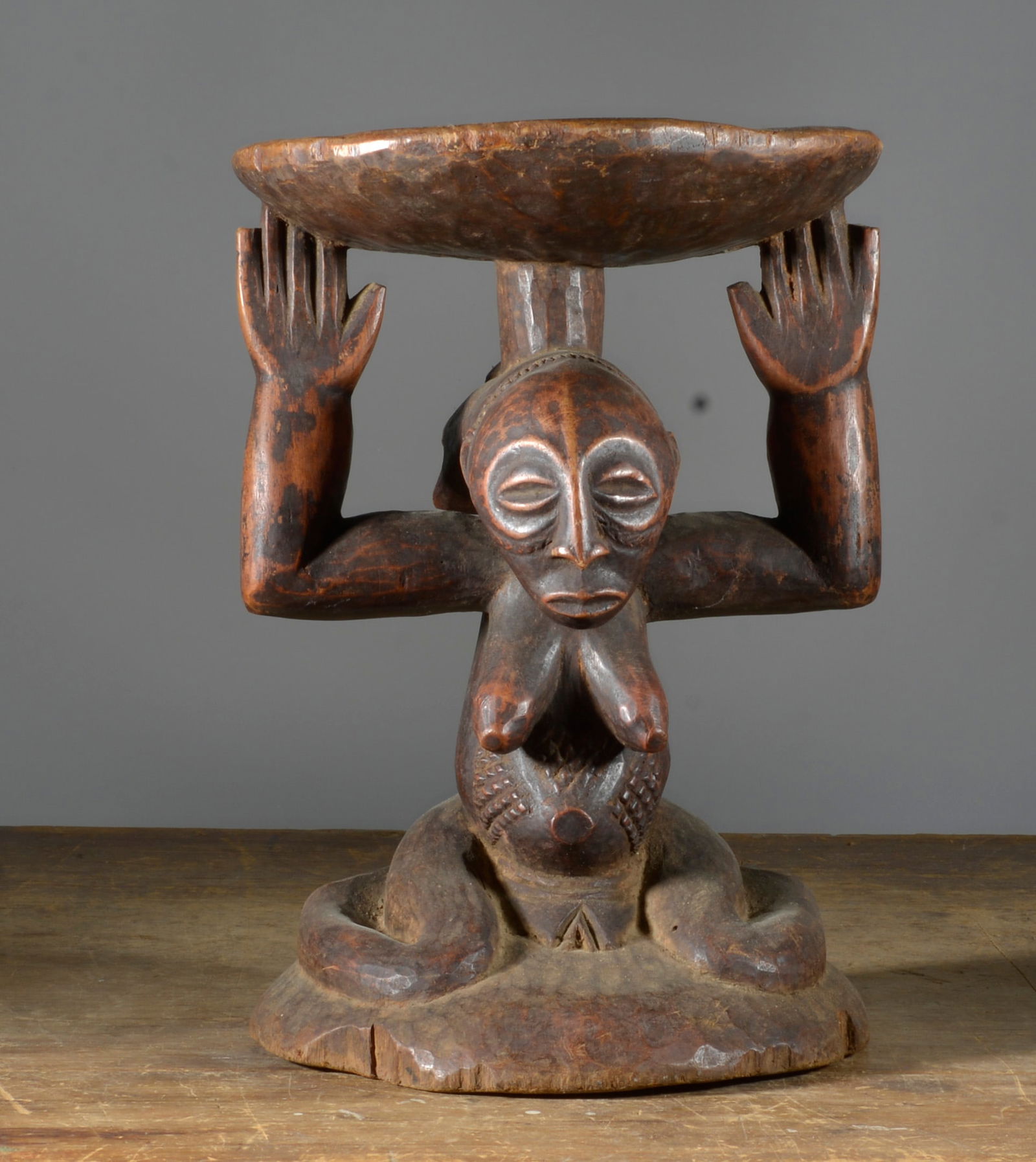 African Tribal Art Luba Chiefs Stool (1 of 3)