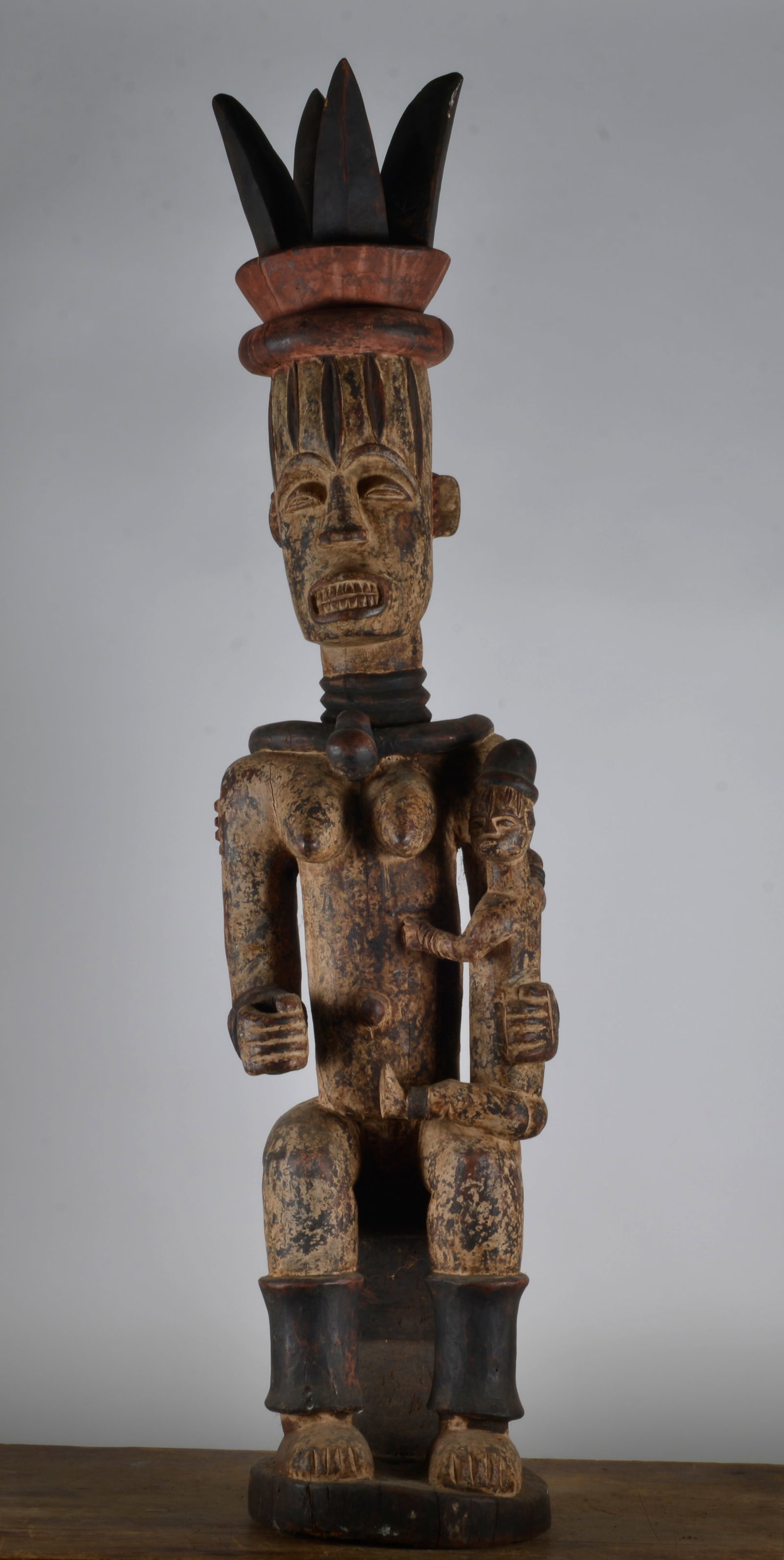 Urhobo 19th Century Carved Statue (1 of 9)
