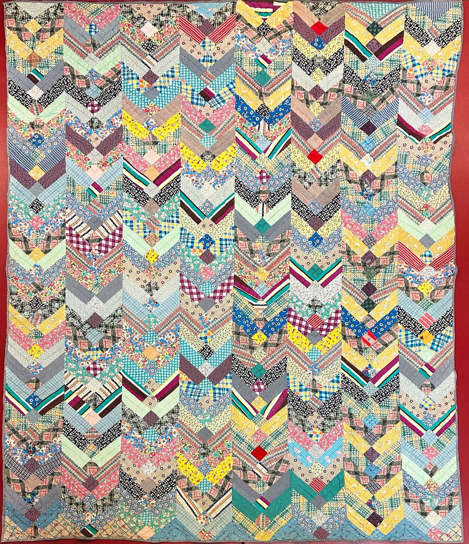 Antique American Quilt 94" x 72" (1 of 2)