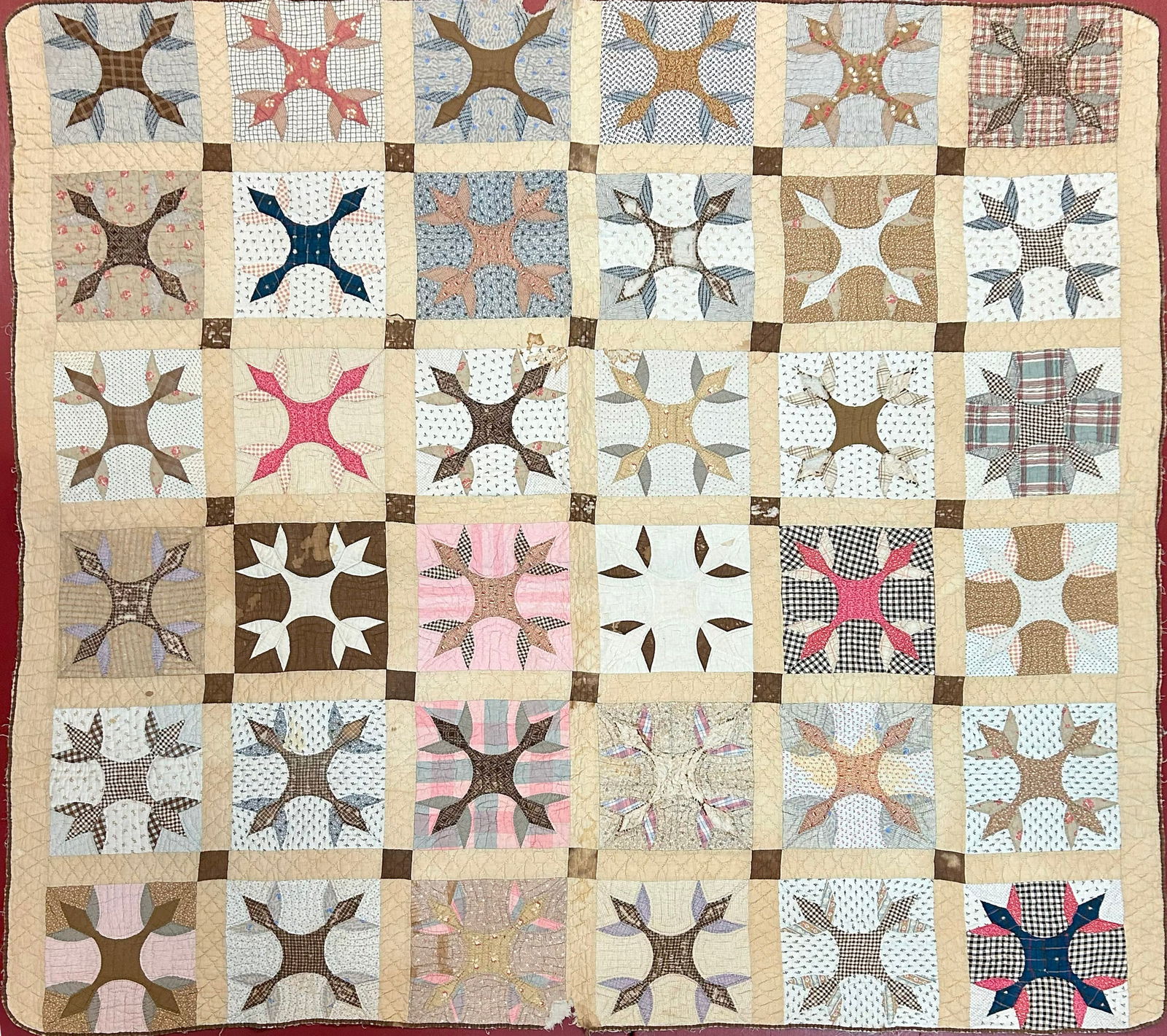 Antique American Quilt  76" x 74" (1 of 1)