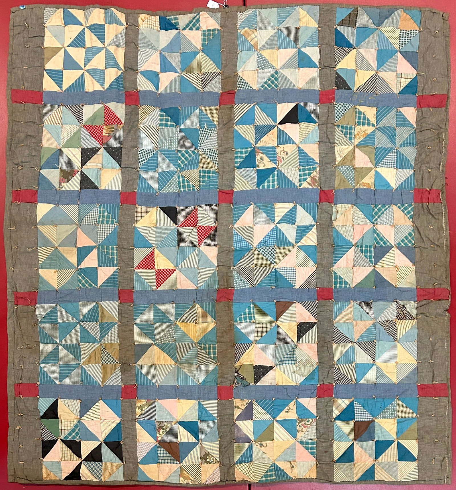 African American Quilt North Carolina 76" x 64" (1 of 2)