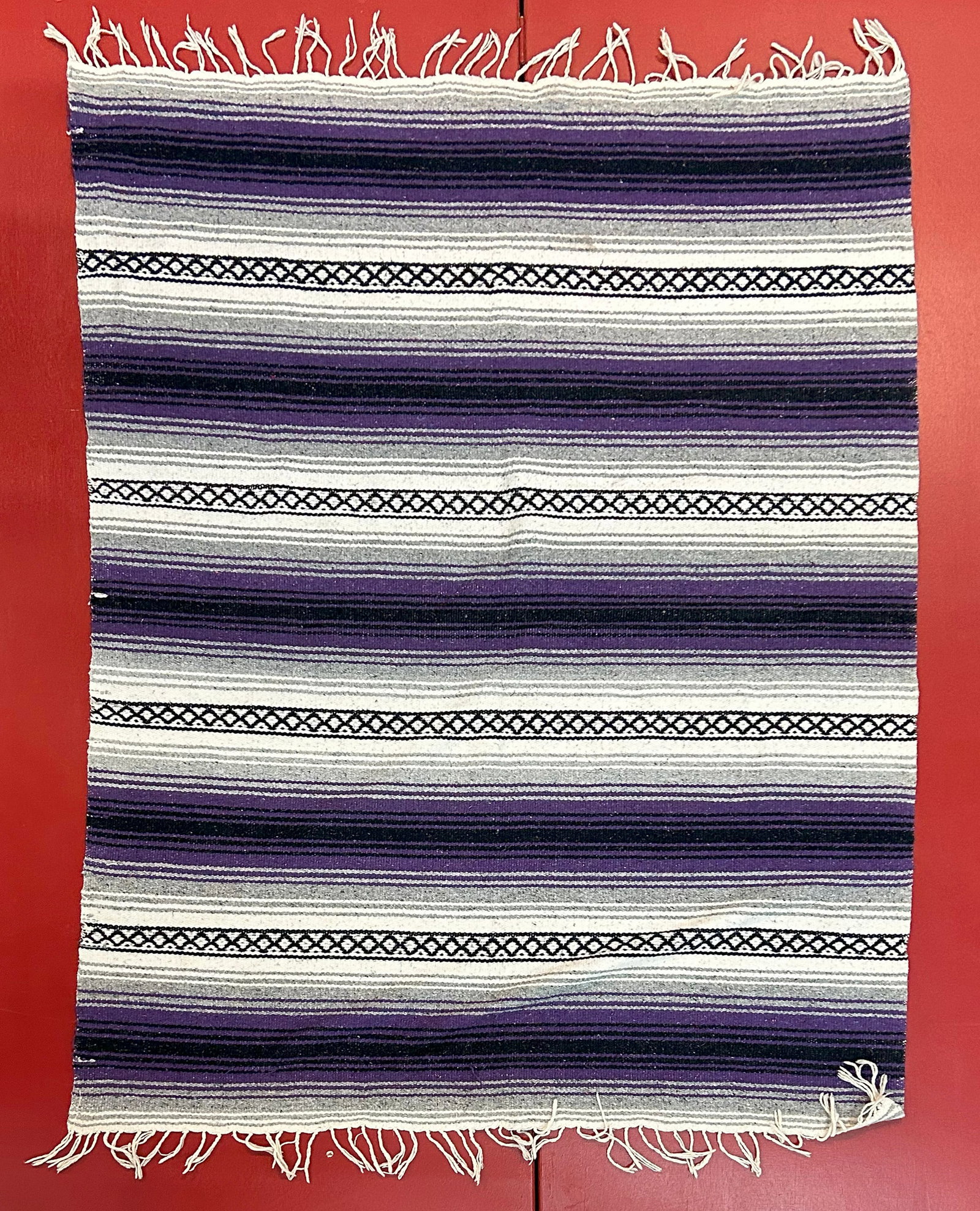 Antique American Quilt 76" x 52": fresh from an estate. Southeastern United States. All quilts have wear from age. Please see photos for holes and stains as they will be pictured if any.