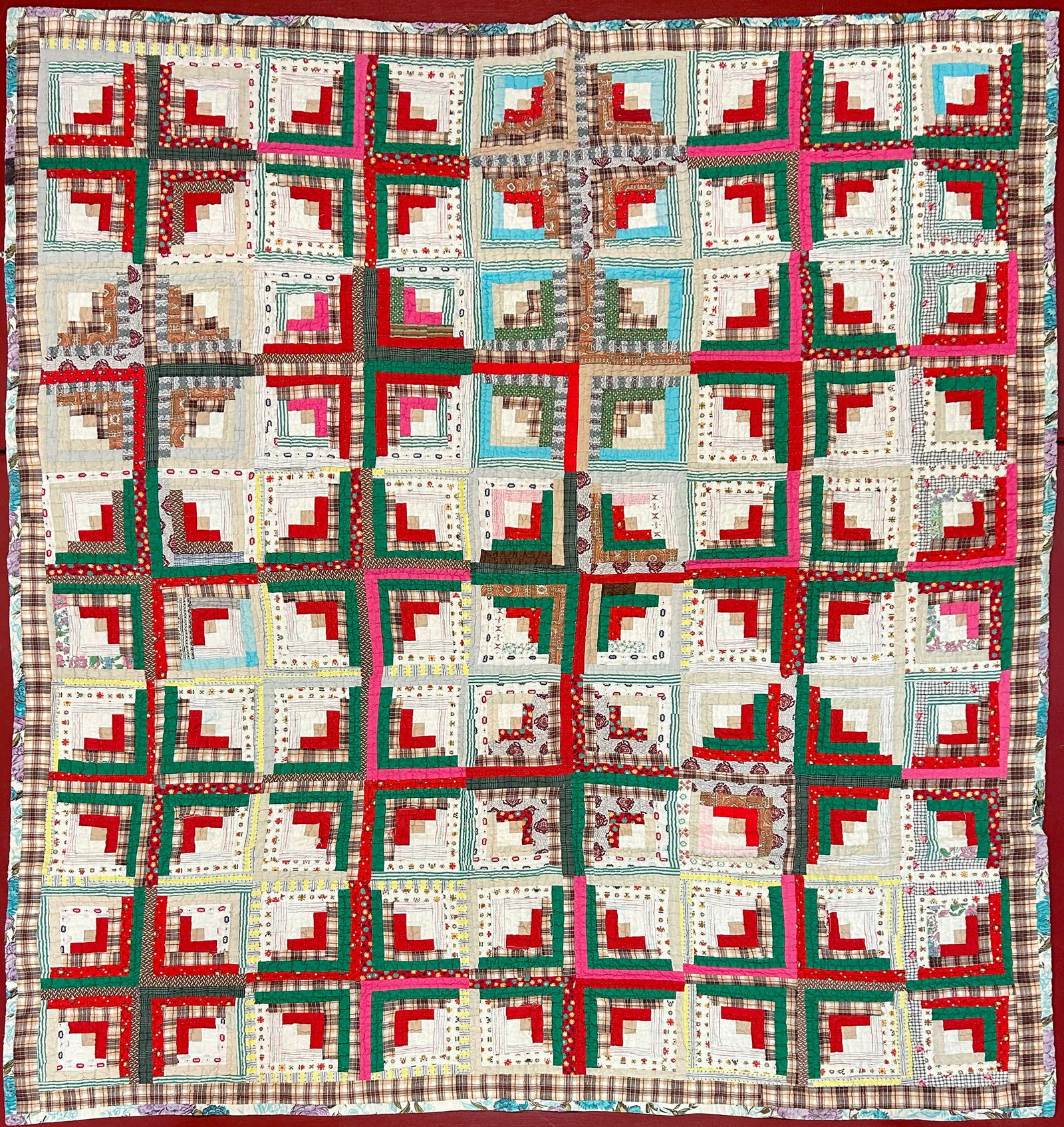 Antique American Quilt 74" x 66" (1 of 3)